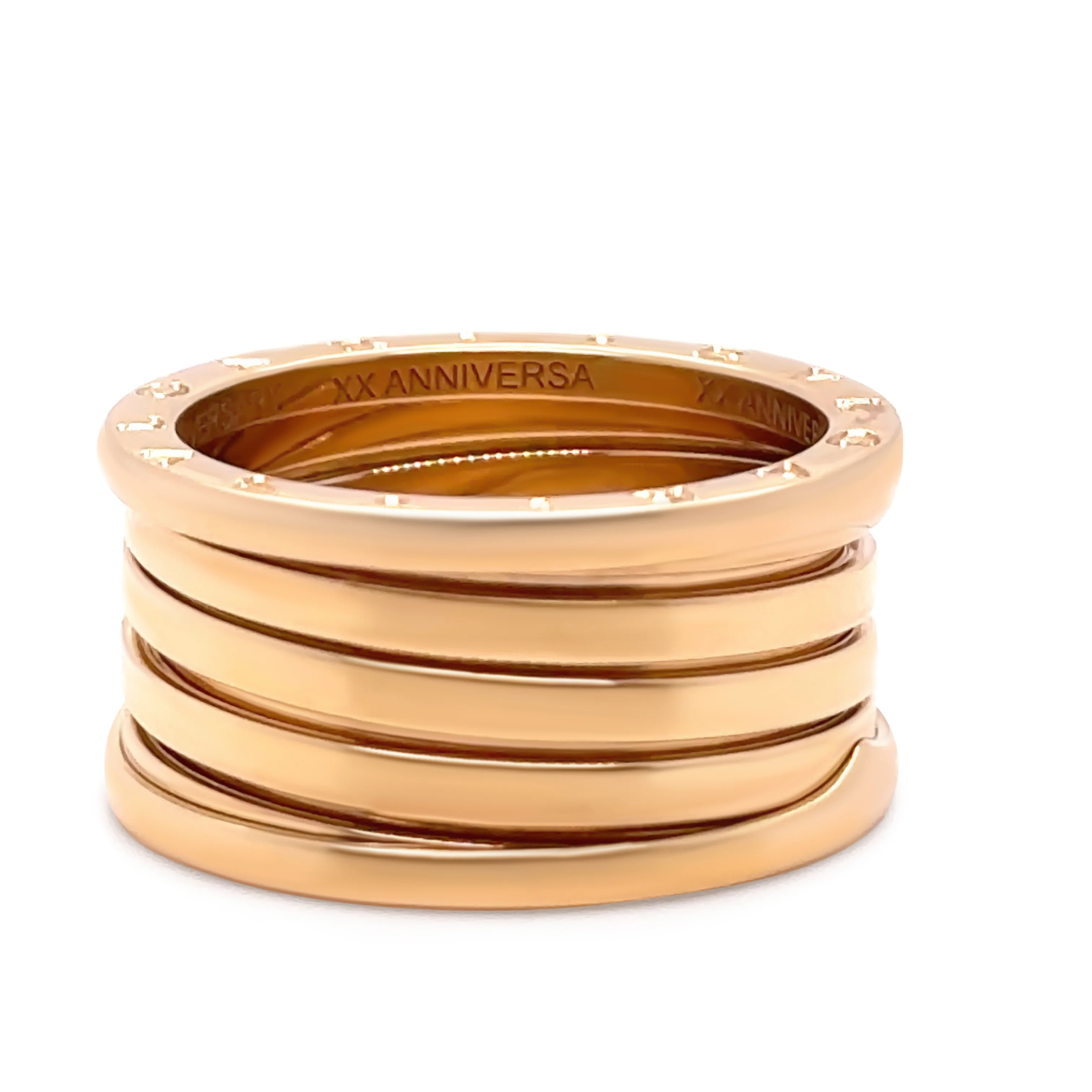 Bvlgari 18ct Yellow Gold B.Zero1 XX Anniversary Five-Band Ring 15.1g - Image 5