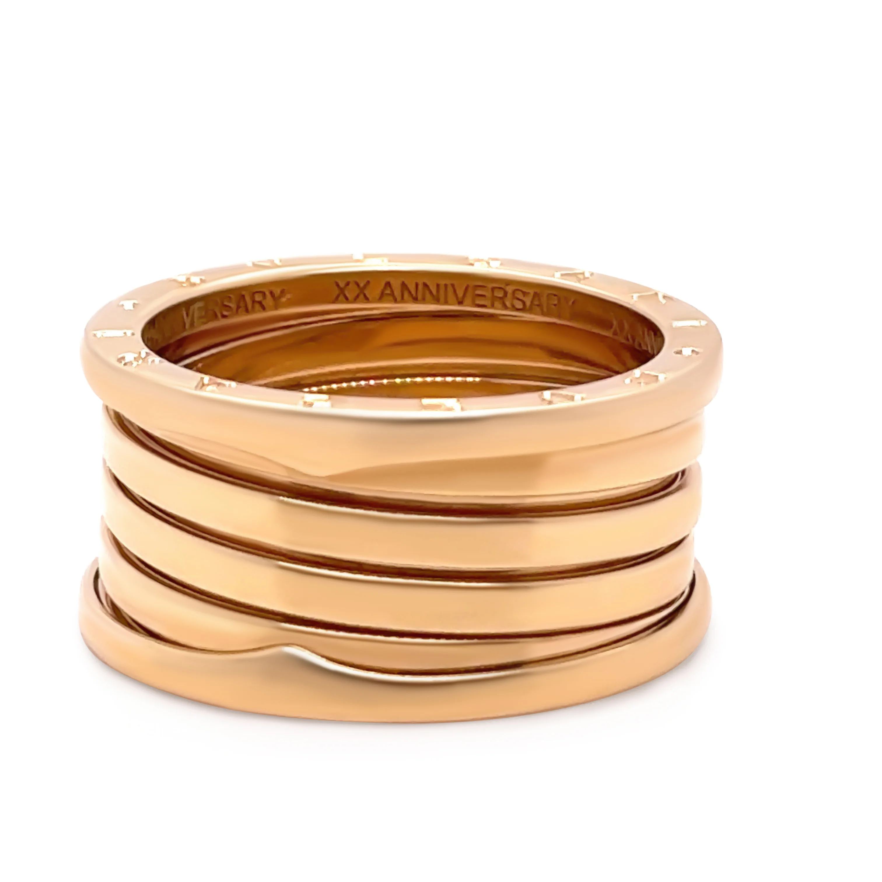 Bvlgari 18ct Yellow Gold B.Zero1 XX Anniversary Five-Band Ring 15.1g - Image 6