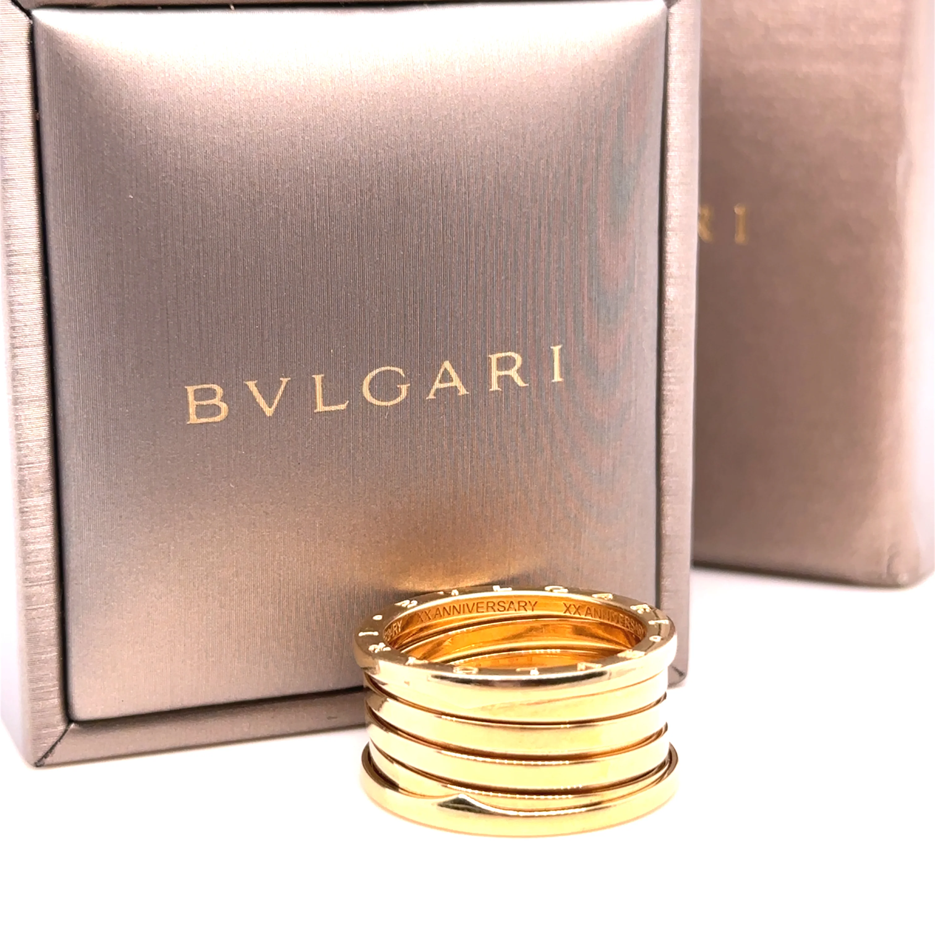 Bvlgari 18ct Yellow Gold B.Zero1 XX Anniversary Five-Band Ring 15.1g - Image 8