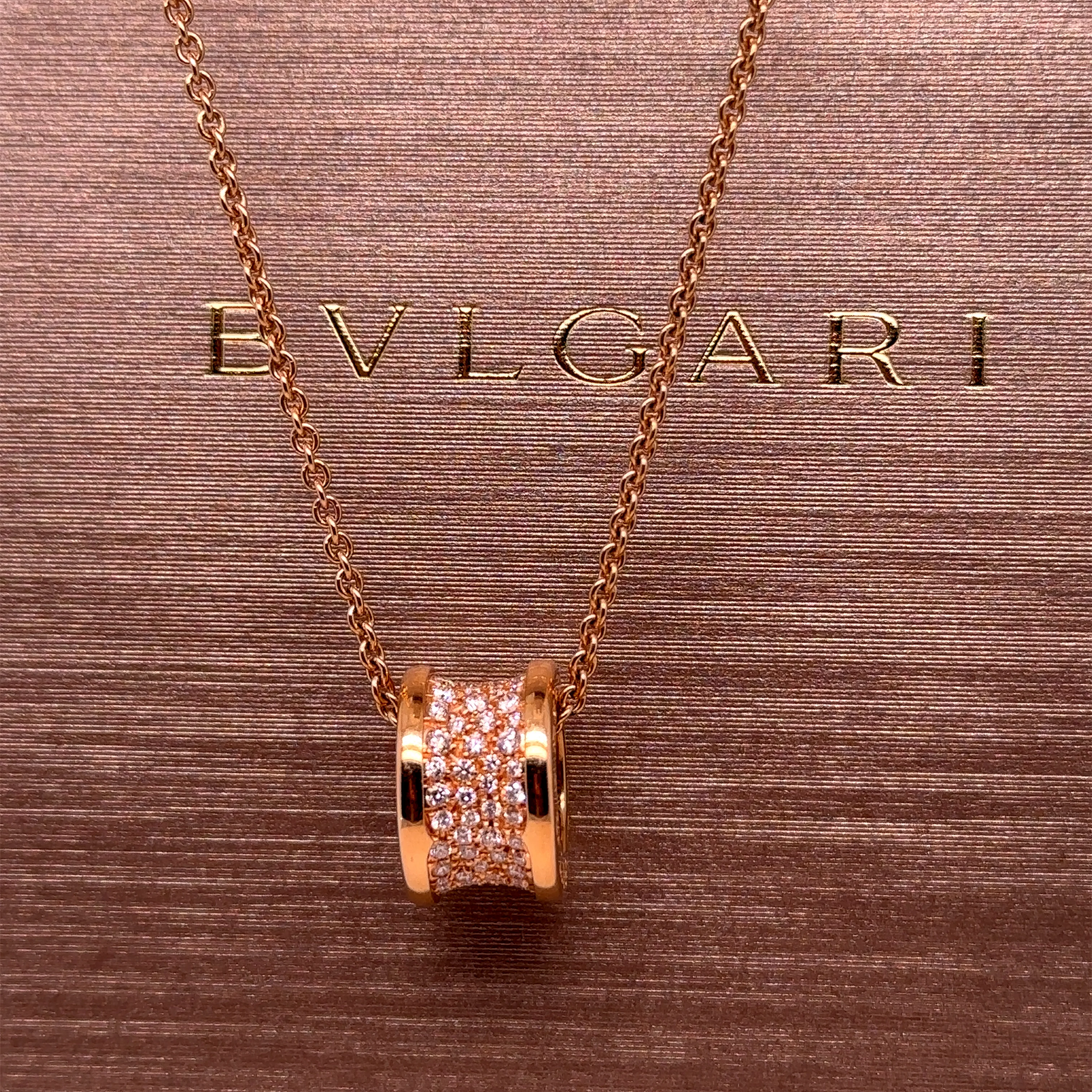 Bvlgari B.Zero 1 Necklace Rose Gold 0.87ct - Image 4