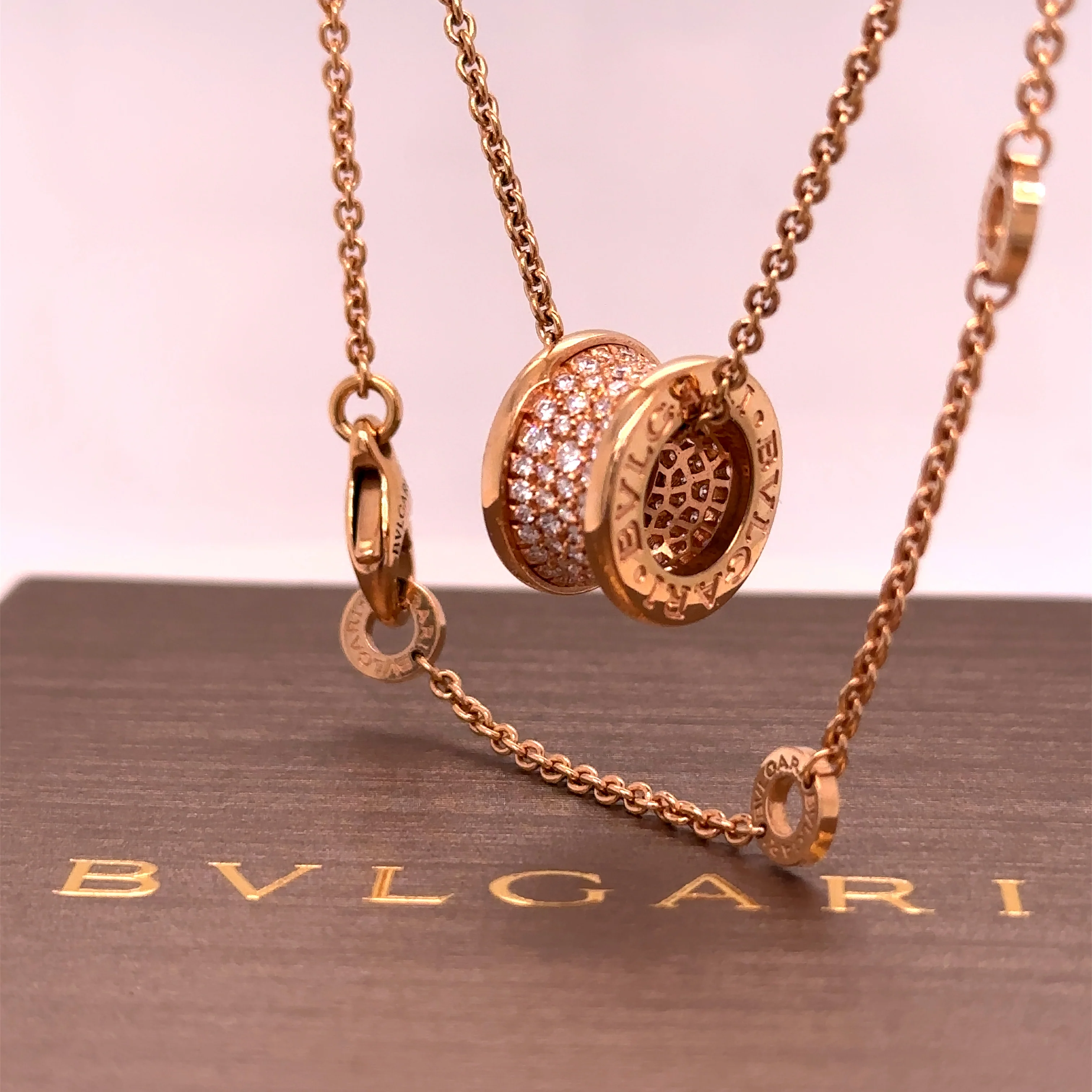 Bvlgari B.Zero 1 Necklace Rose Gold 0.87ct - Image 7