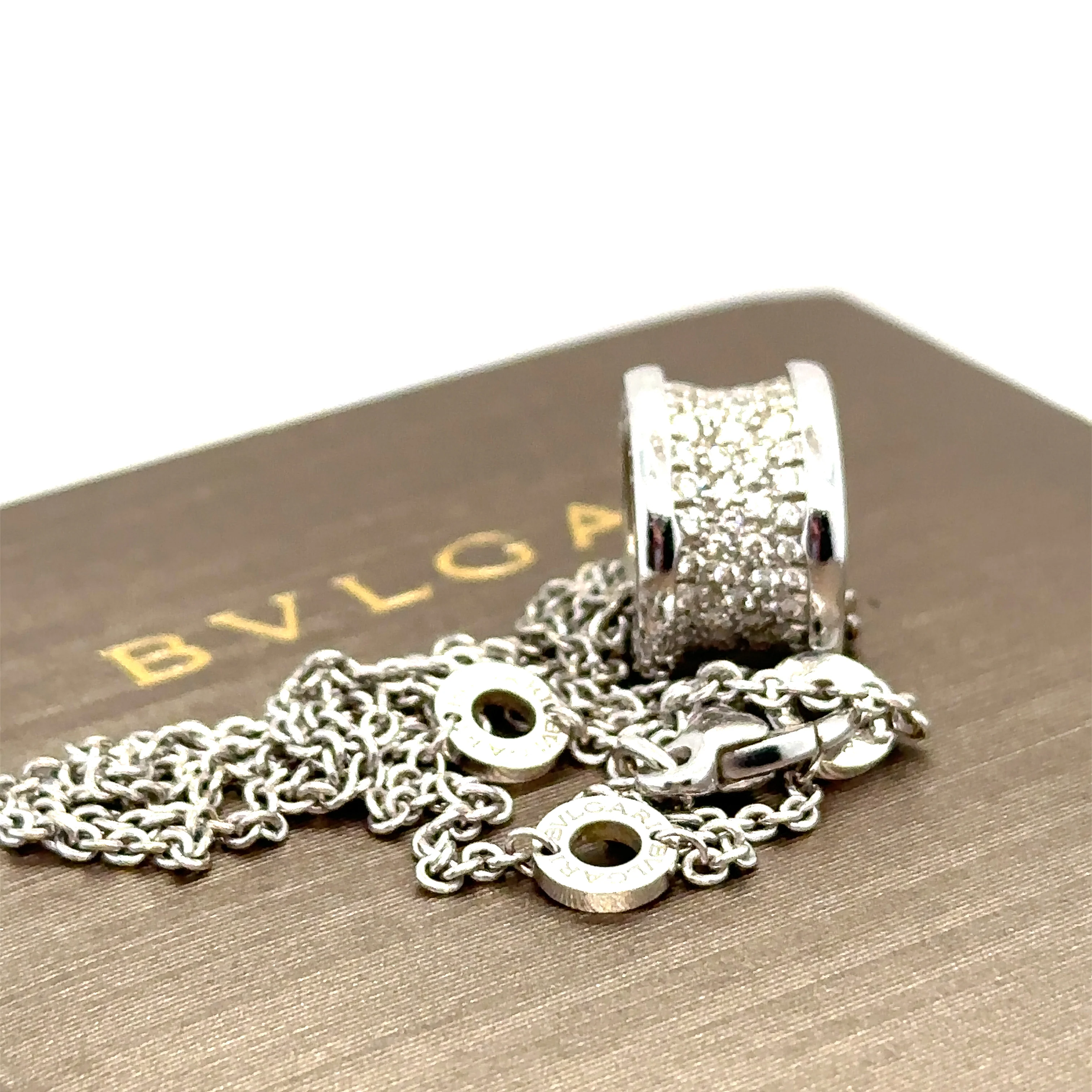 Bvlgari B.Zero 1 Necklace White Gold 0.87ct - Image 6