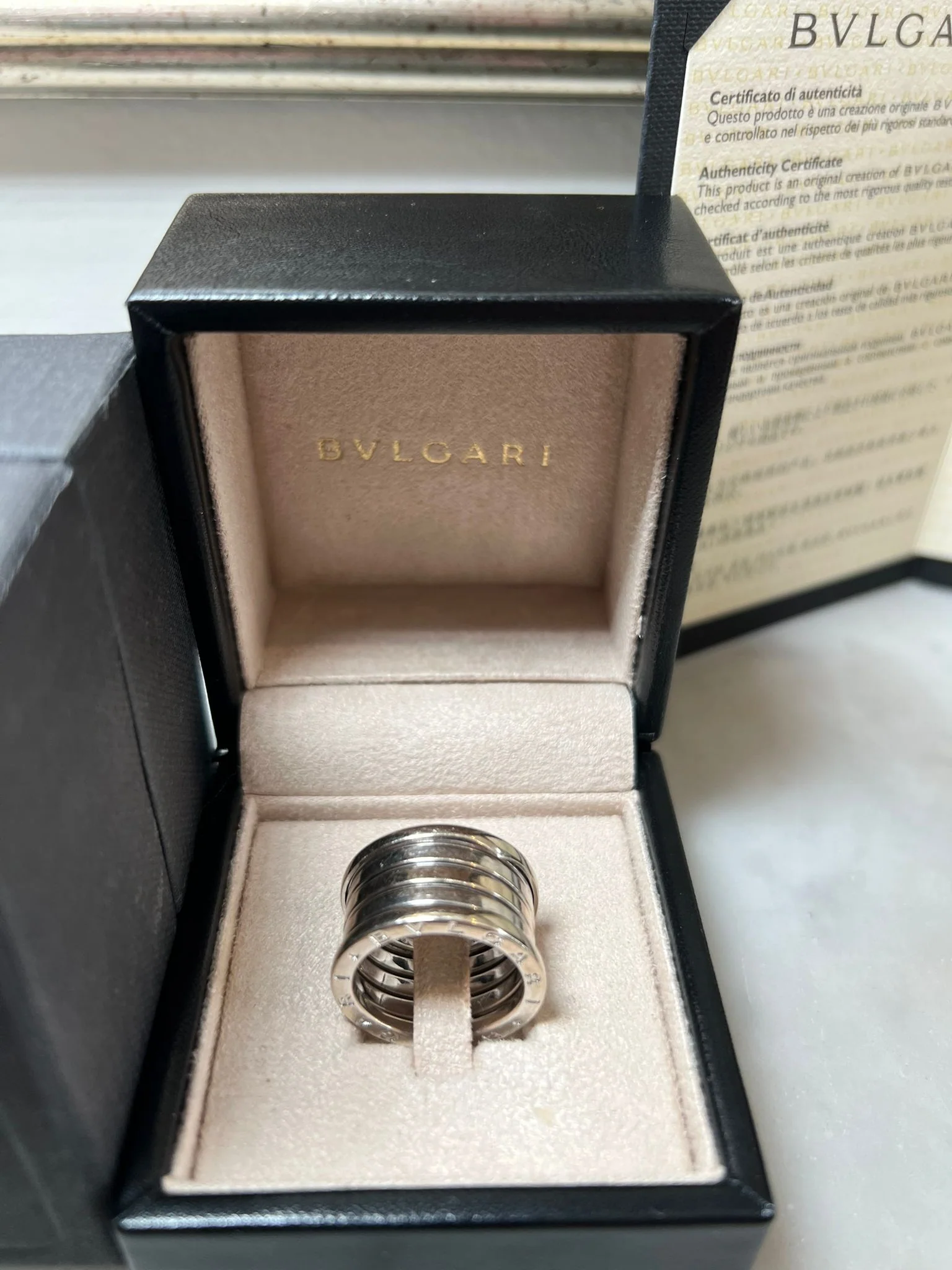 Bvlgari B.zero1 18ct White Gold 4-Band Ring 12.78g - Image 9