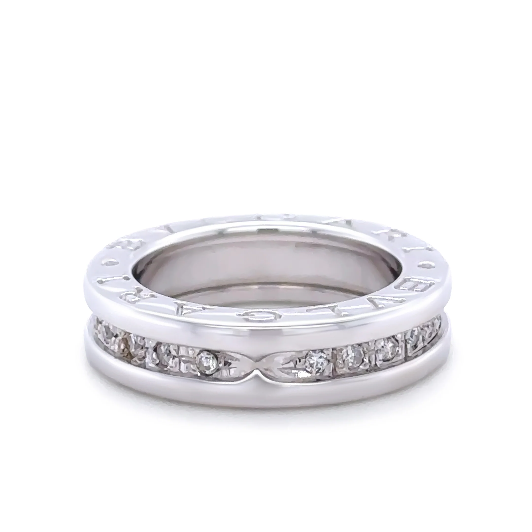 Bvlgari 18ct White Gold B.Zero1 Ring 0.45ct - Image 6