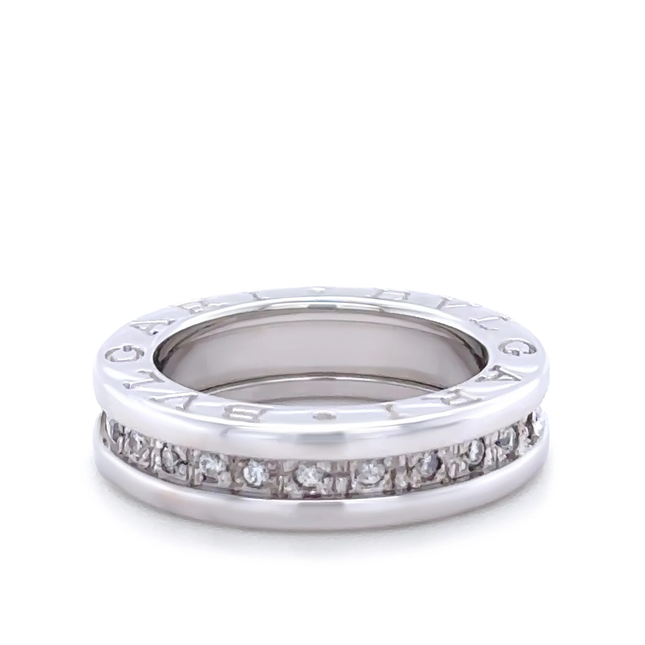 Bvlgari 18ct White Gold B.Zero1 Ring 0.45ct - Image 7