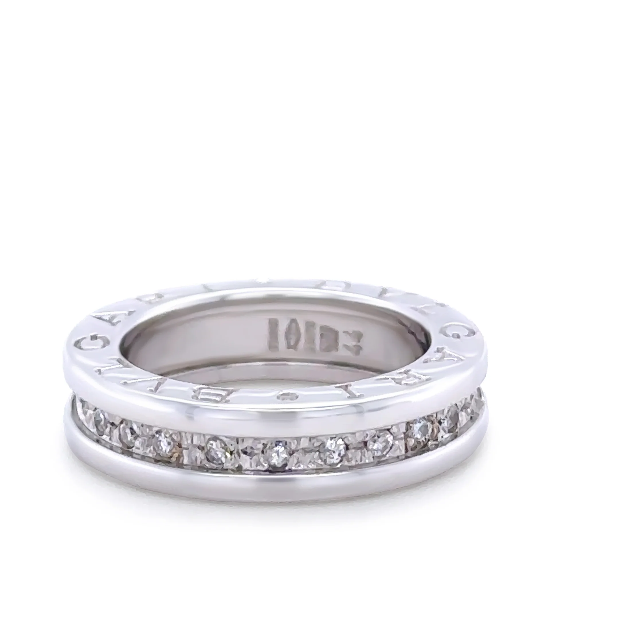 Bvlgari 18ct White Gold B.Zero1 Ring 0.45ct - Image 8