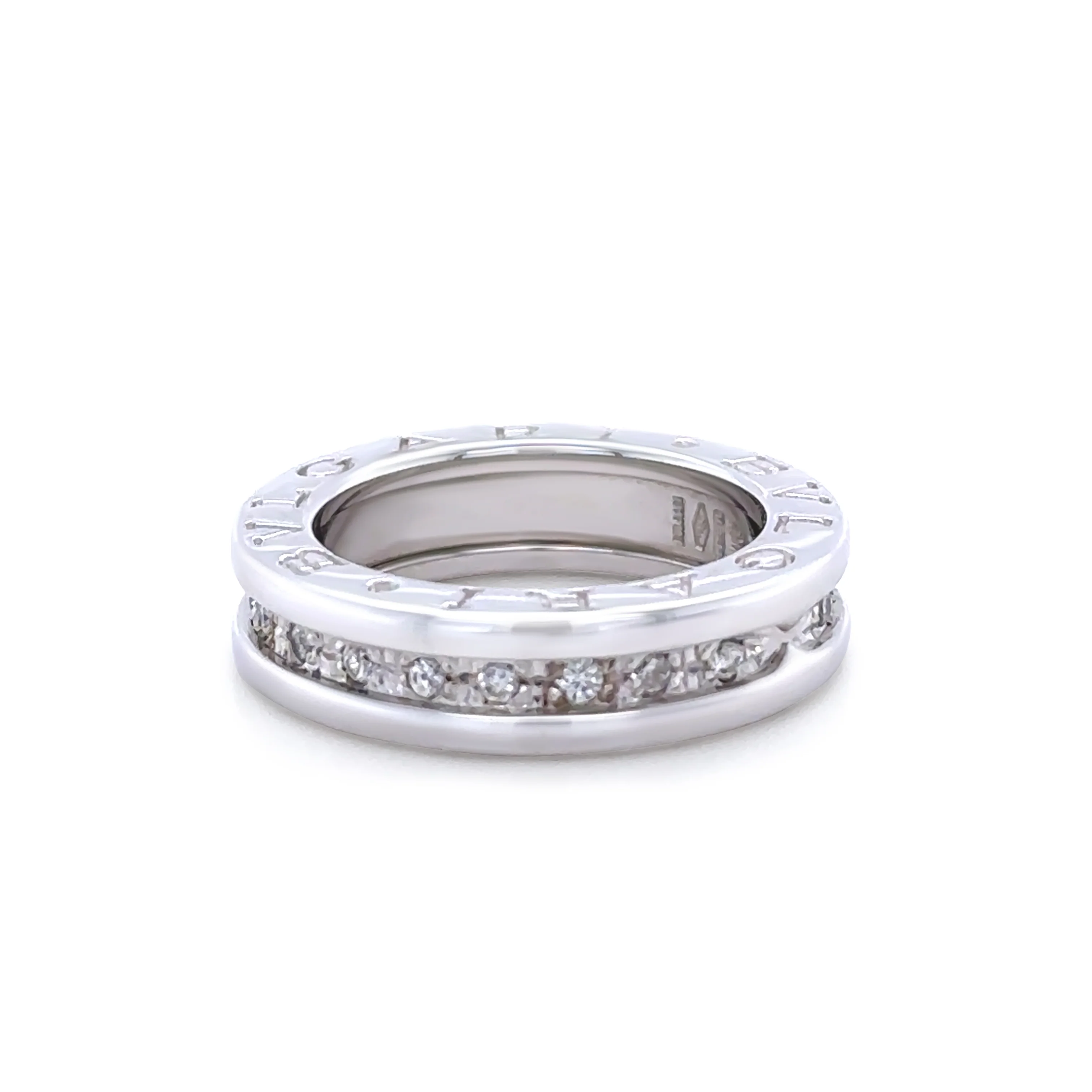 Bvlgari 18ct White Gold B.Zero1 Ring 0.45ct - Image 9