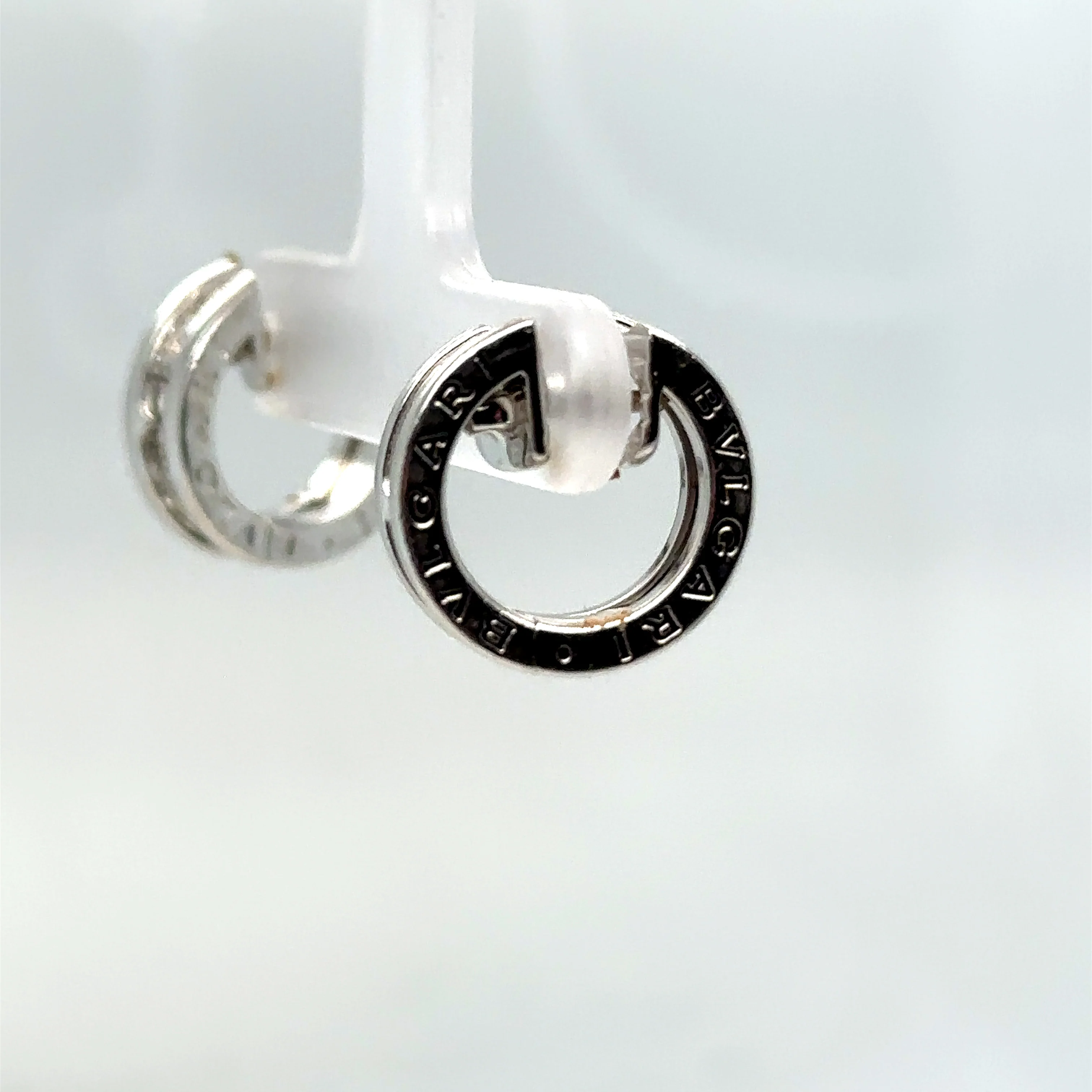 Bvlgari B.Zero1 Small Hoop Diamond Earrings - Image 5