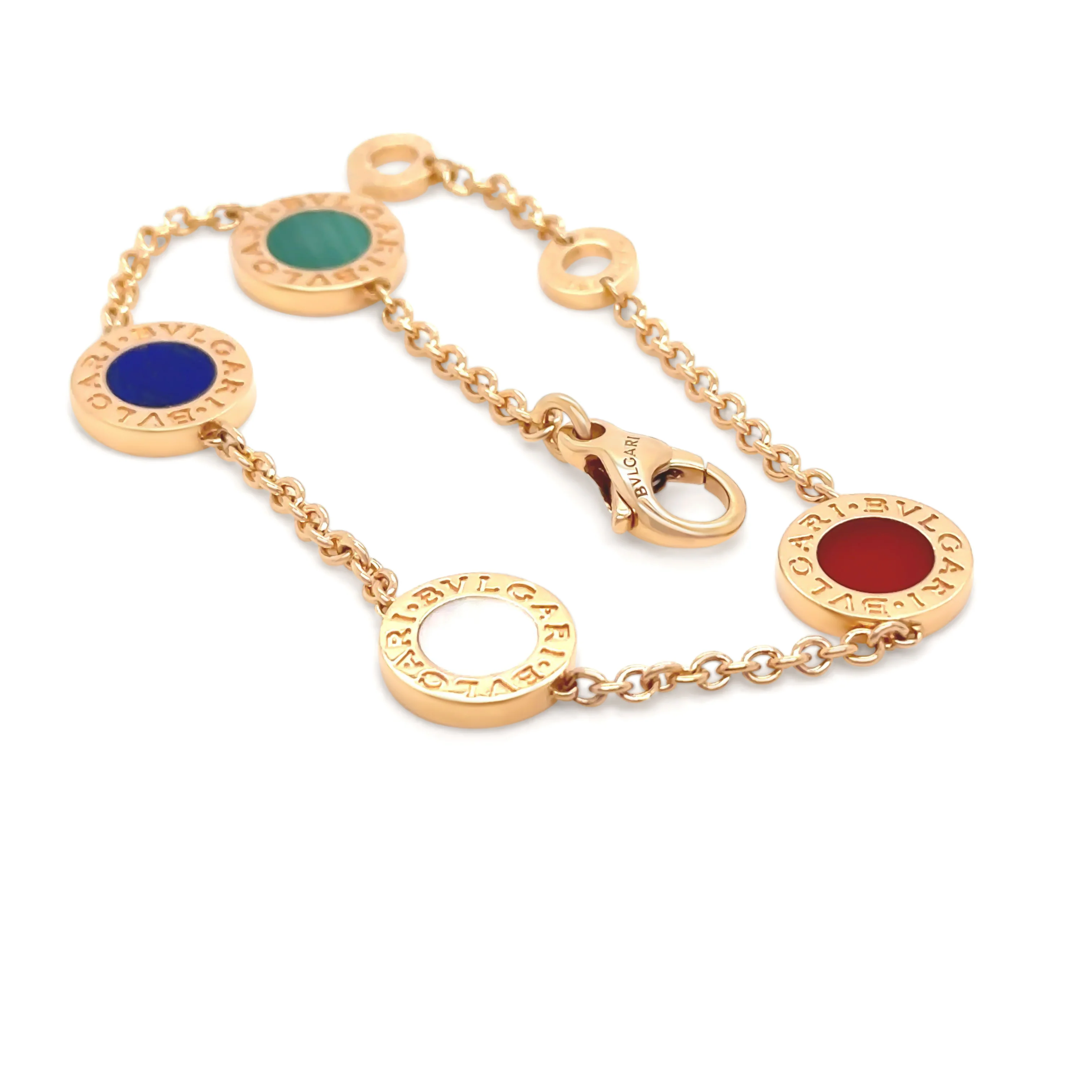 Bvlgari Bvlgari 18ct Rose Gold Multicoloured Bracelet 11g - Image 2