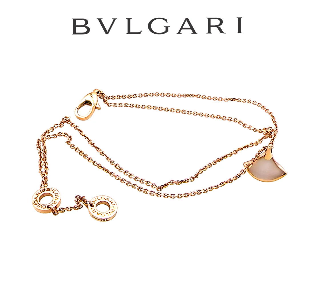 Bvlgari Divas’ Dream 18ct Rose Gold Mother-of-Pearl Bracelet 3.93g