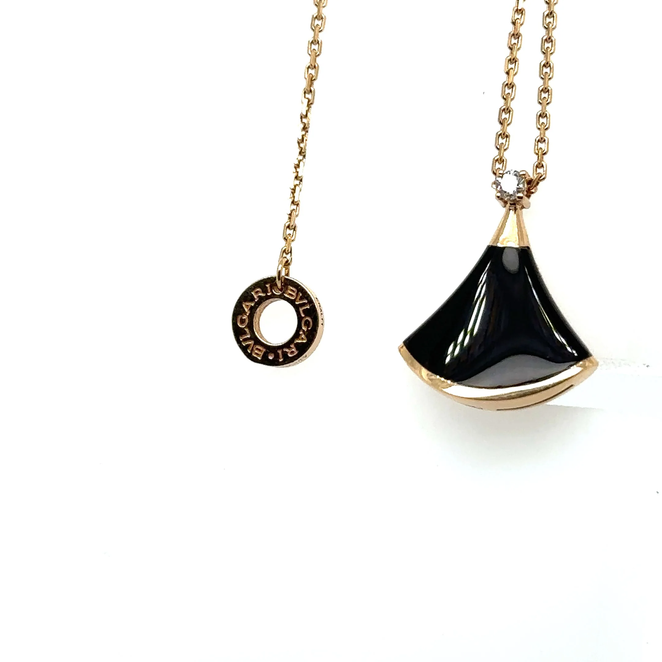 Bvlgari Divas’ Dream Onyx & Diamond Pendant 0.03ct - Image 3