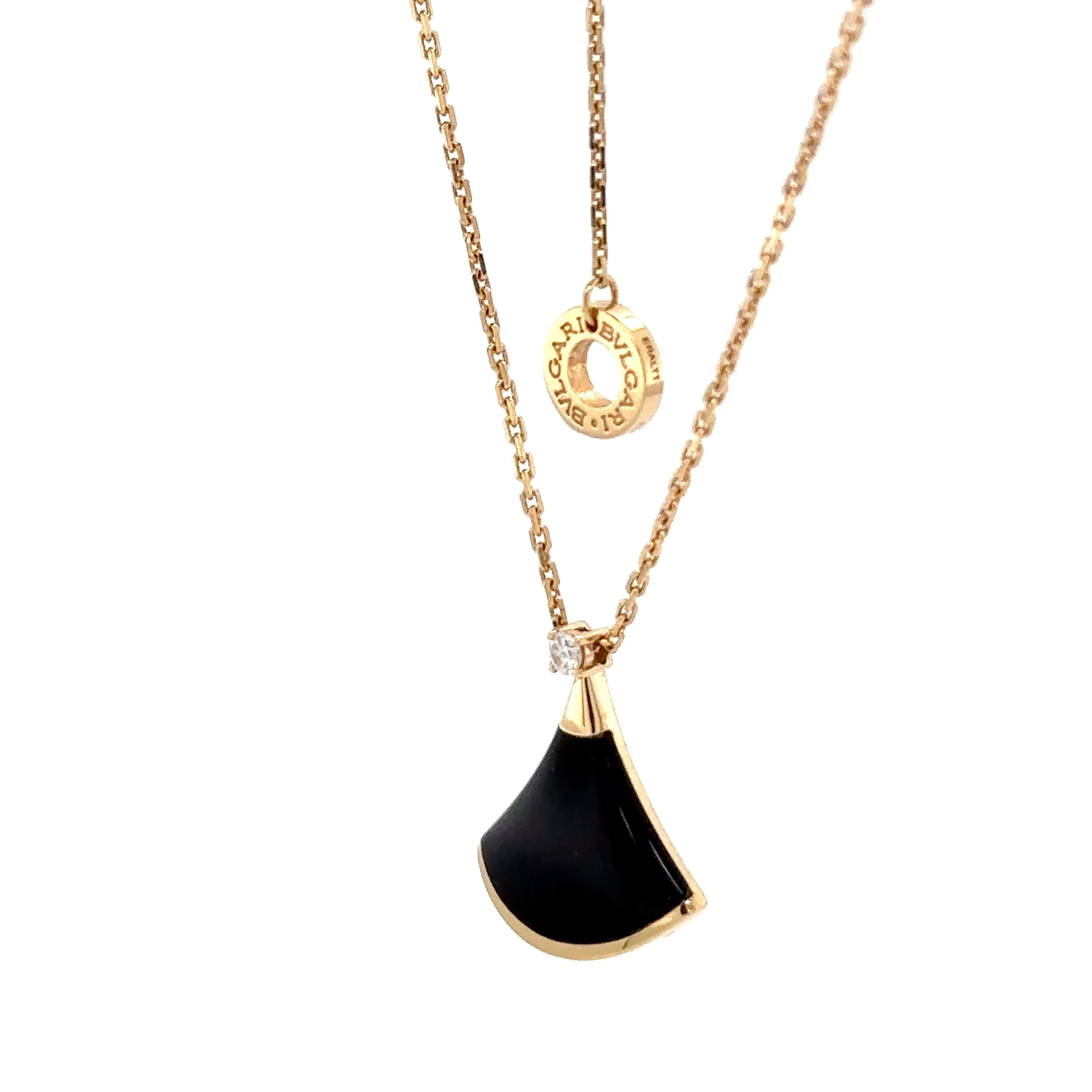 Bvlgari Divas’ Dream Onyx & Diamond Pendant 0.03ct - Image 4