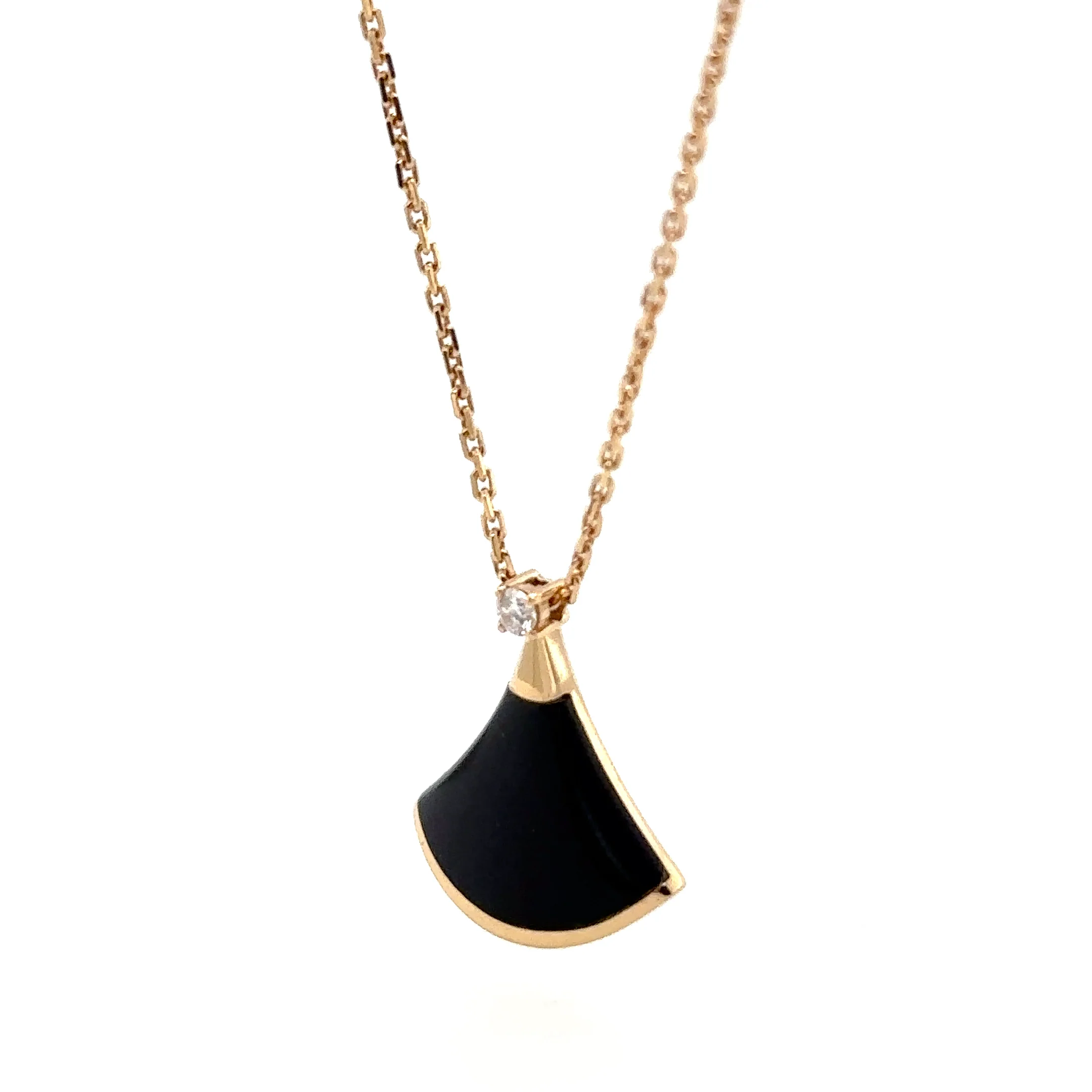 Bvlgari Divas’ Dream Onyx & Diamond Pendant 0.03ct - Image 7