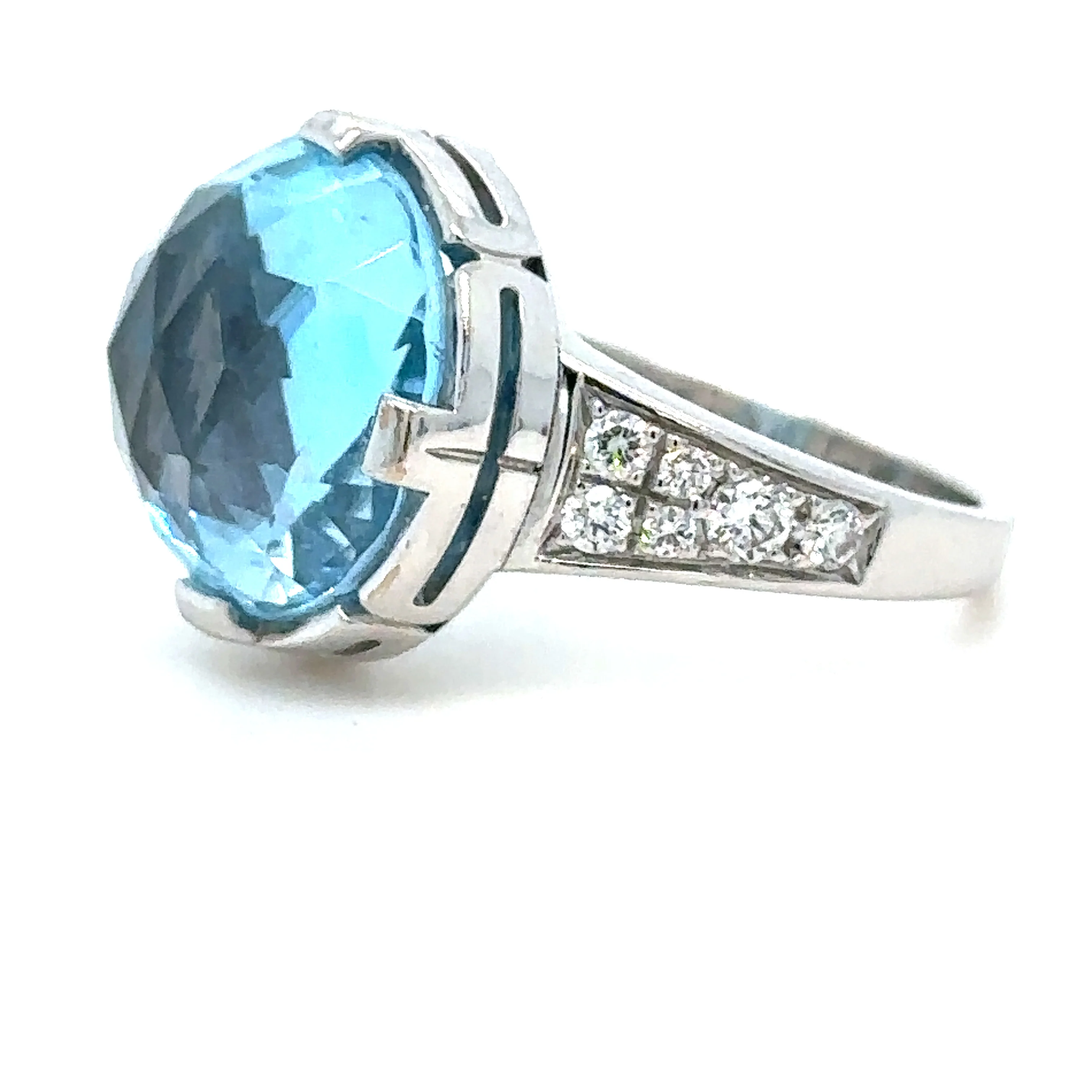 Bvlgari Parentesi Diamond Topaz Cocktail Ring - Image 5