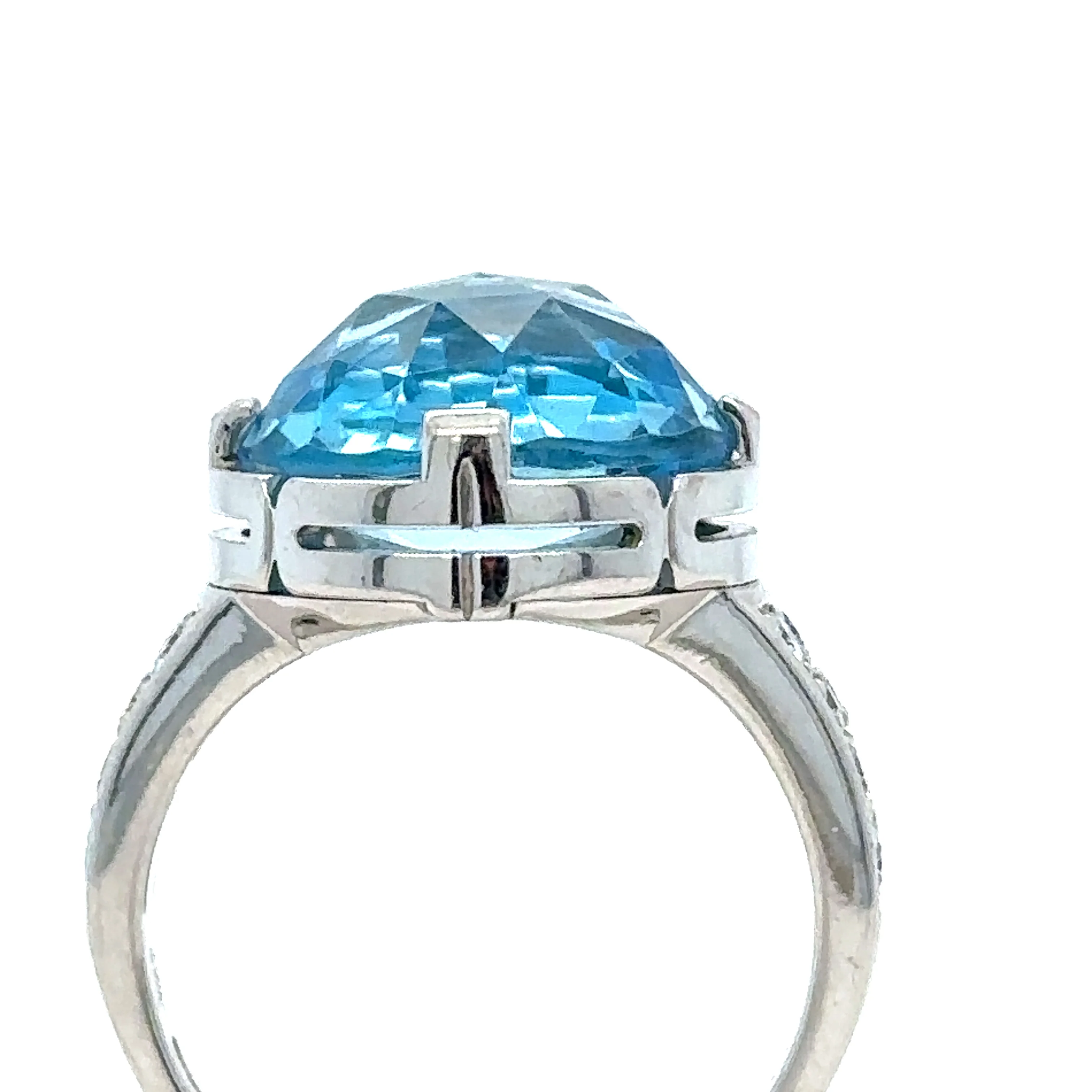 Bvlgari Parentesi Diamond Topaz Cocktail Ring - Image 7