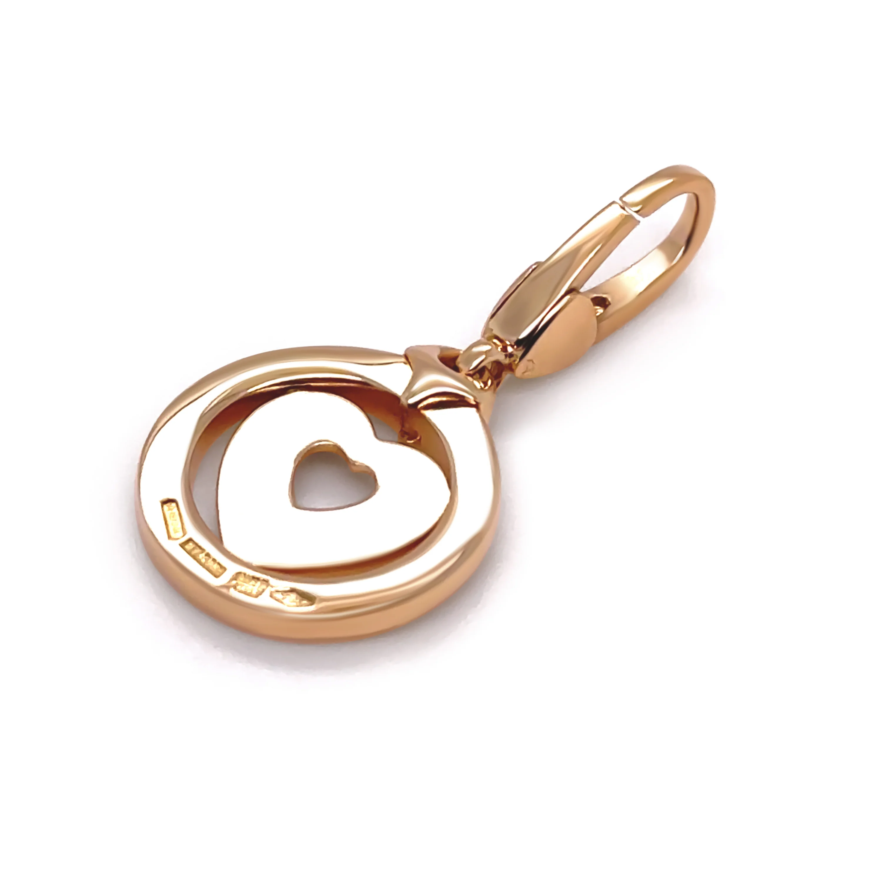 Bvlgari Rare 18ct Yellow Gold Heart Charm Pendant 3.64g - Image 2