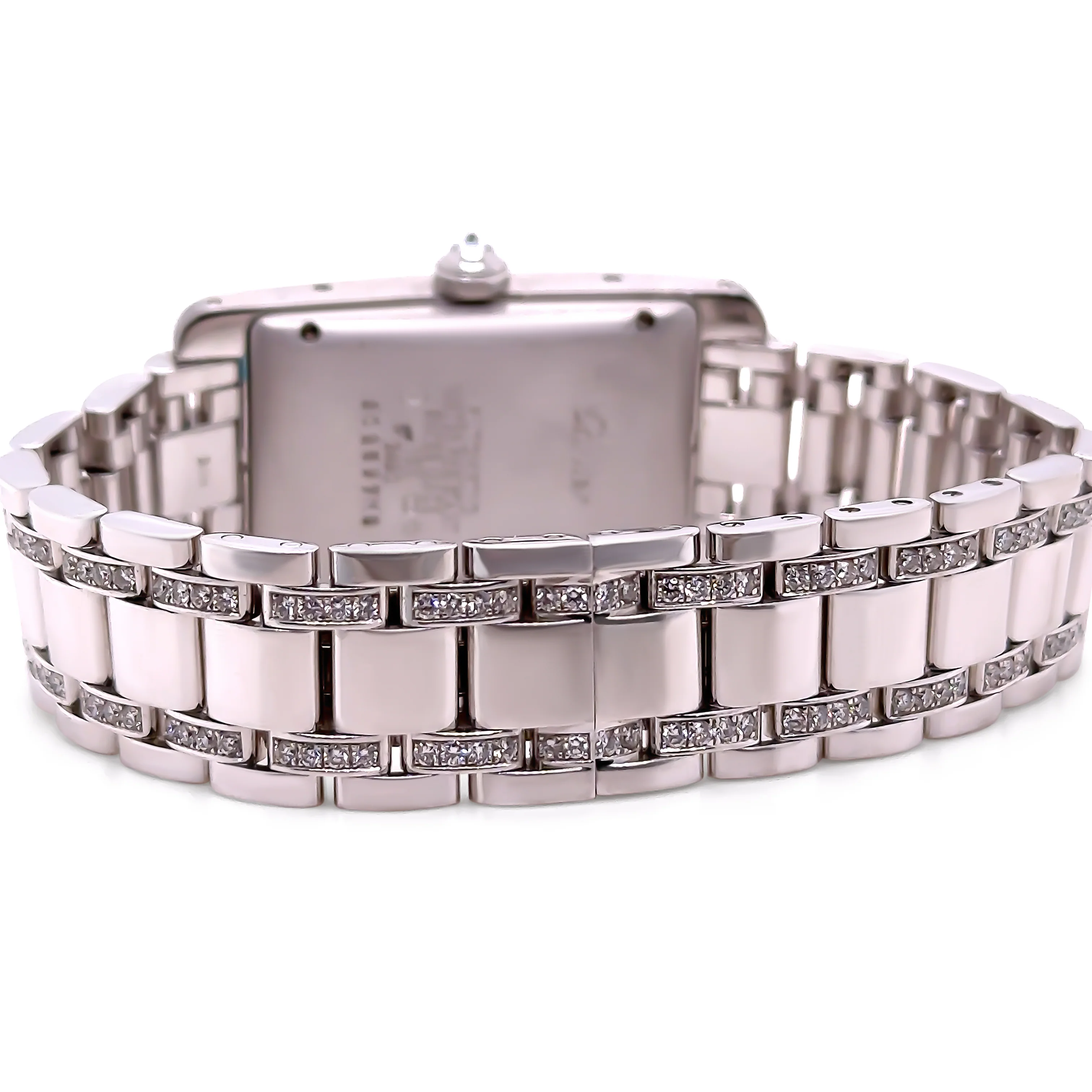 Cartier 18ct White Gold Tank Américaine Diamond Watch 3.62ct - Image 7