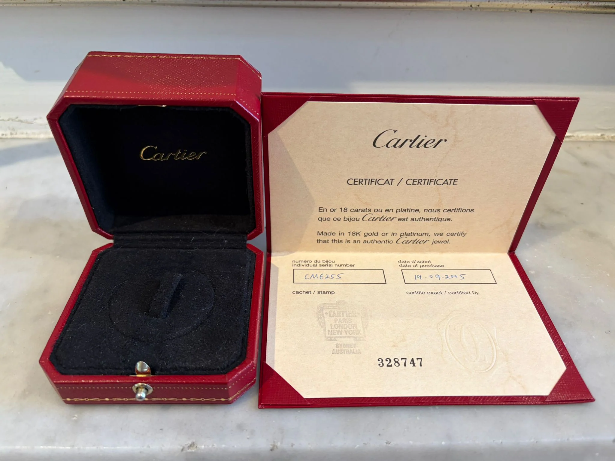 Cartier 18ct White Gold Tank Française Ring 14.81g - Image 10