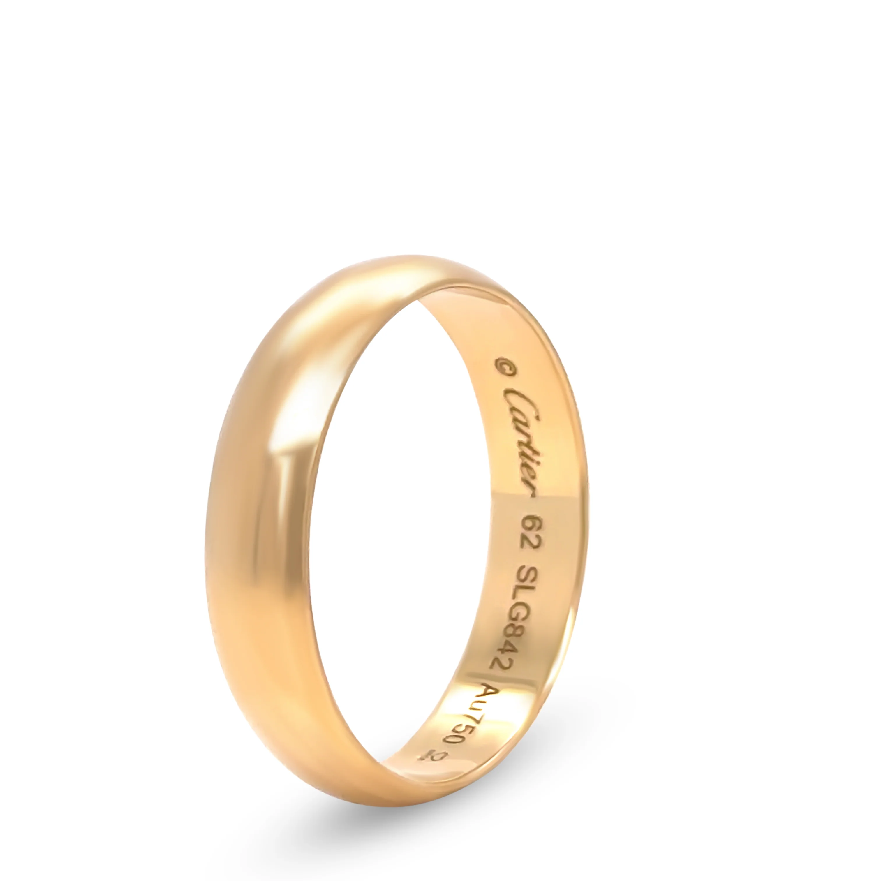 Cartier 18ct Yellow Gold 1895 Mens Wedding Ring 5g - Image 2