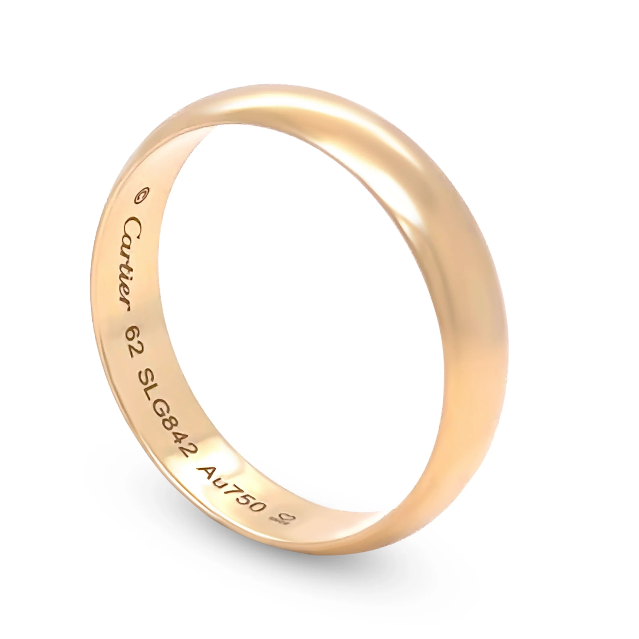 Cartier 18ct Yellow Gold 1895 Mens Wedding Ring 5g - Image 4