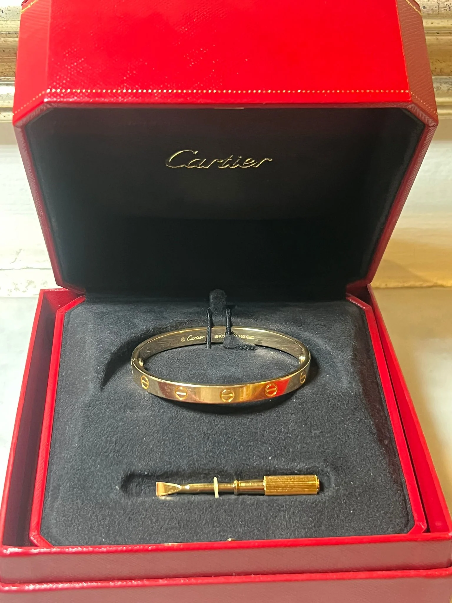Cartier 18ct Yellow Gold Love Bracelet 31.72g - Image 9