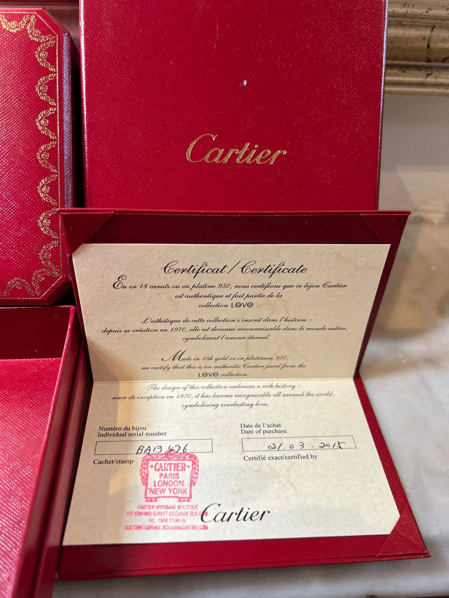 Cartier 18ct Yellow Gold Love Bracelet Classic Model 39.06g - Image 10