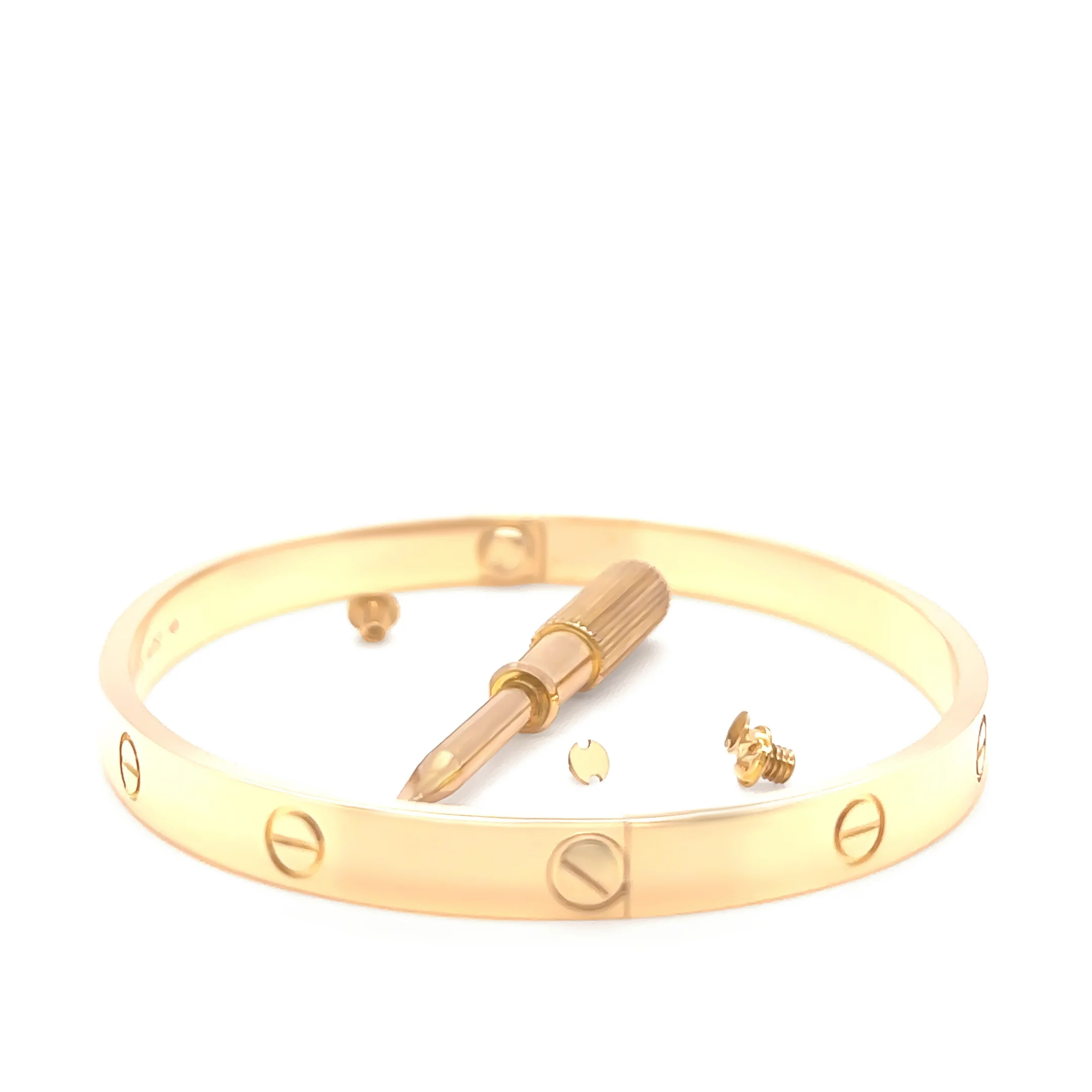 Cartier 18ct Yellow Gold Love Bracelet Classic Model 39.06g - Image 2