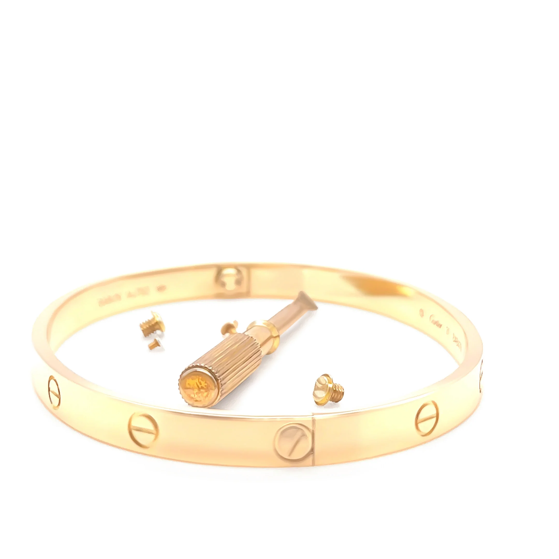 Cartier 18ct Yellow Gold Love Bracelet Classic Model 39.06g - Image 4