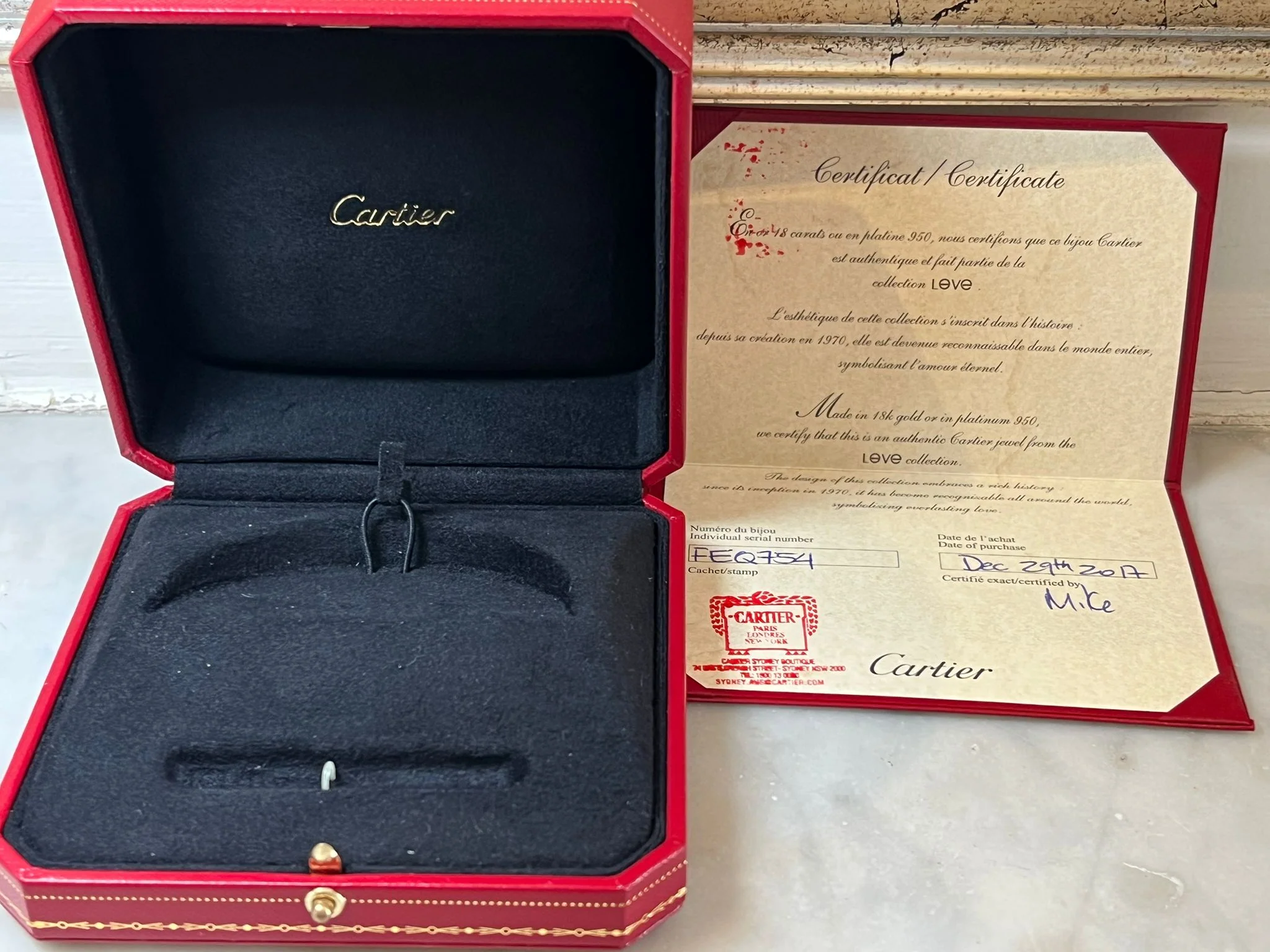 Cartier 18ct Yellow Gold Love Bracelet Classic Model 41g - Image 12