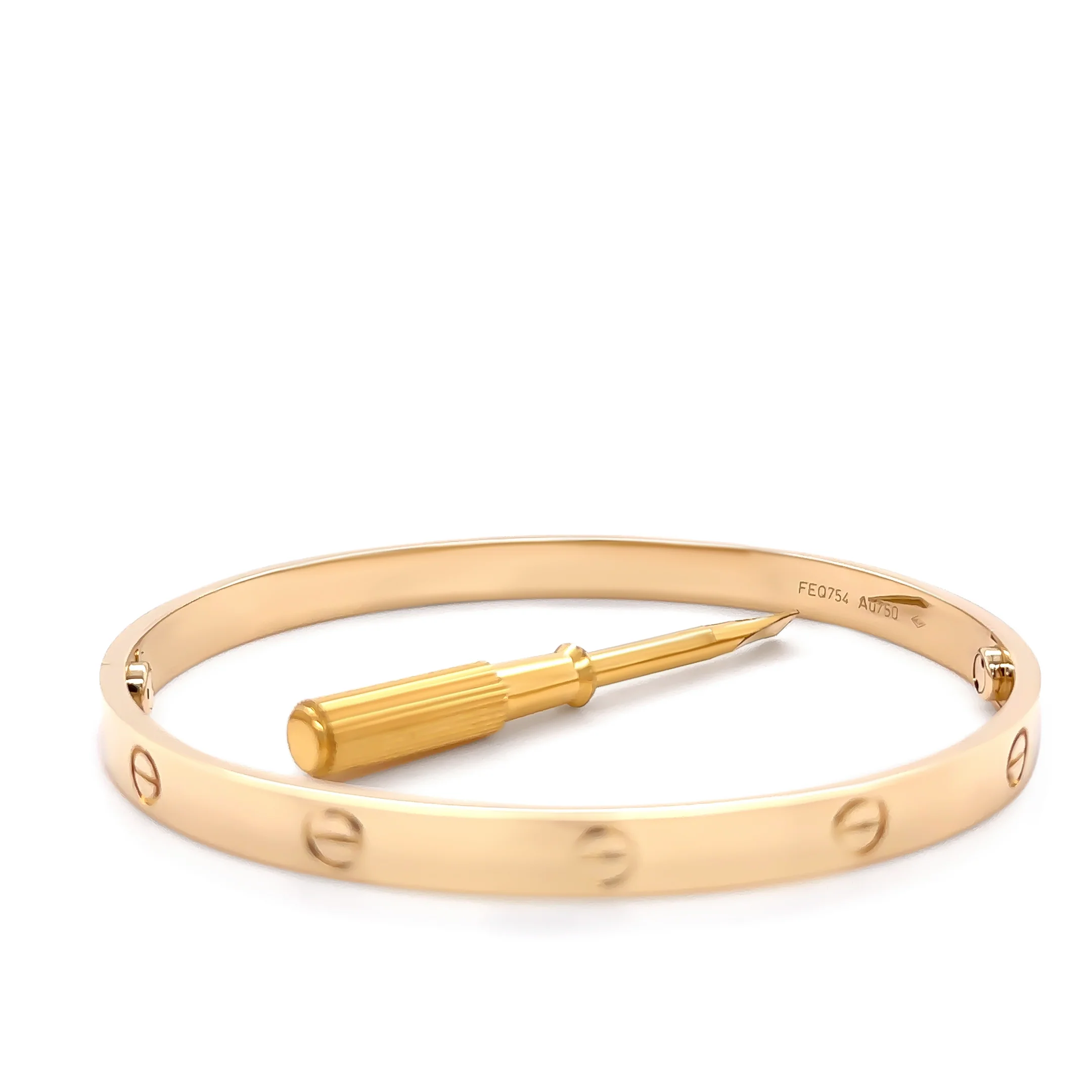 Cartier 18ct Yellow Gold Love Bracelet Classic Model 41g - Image 3