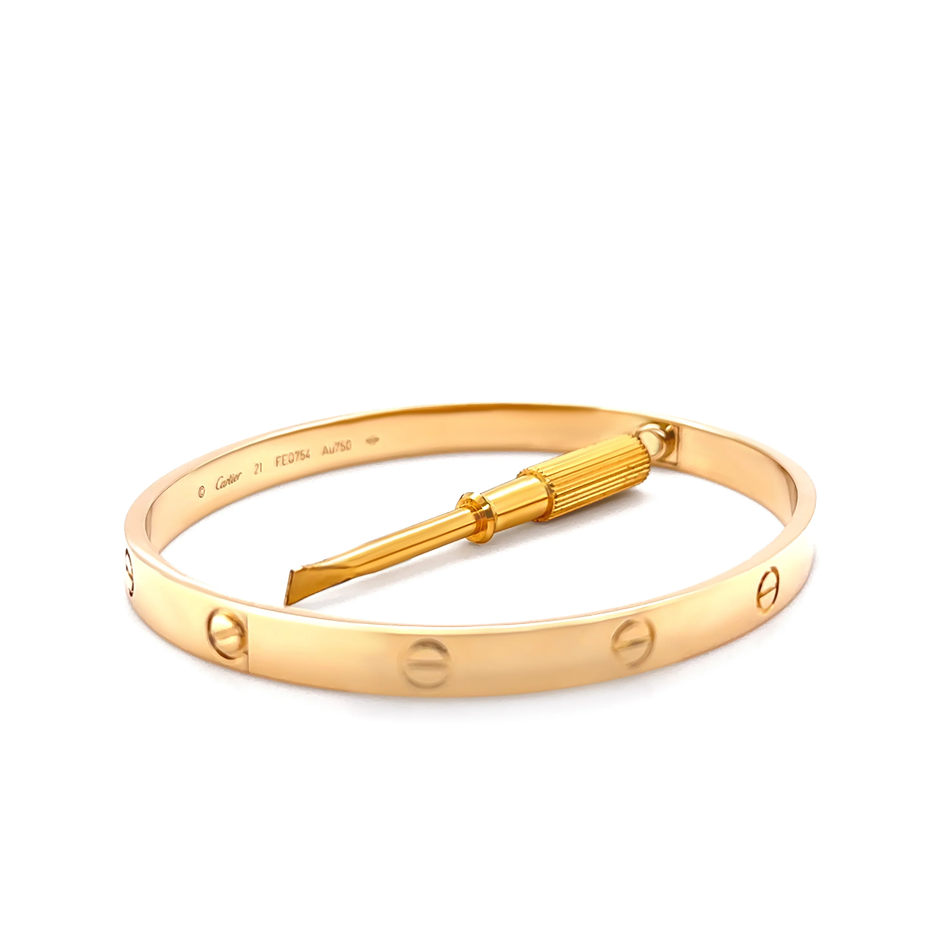 Cartier 18ct Yellow Gold Love Bracelet Classic Model 41g - Image 5
