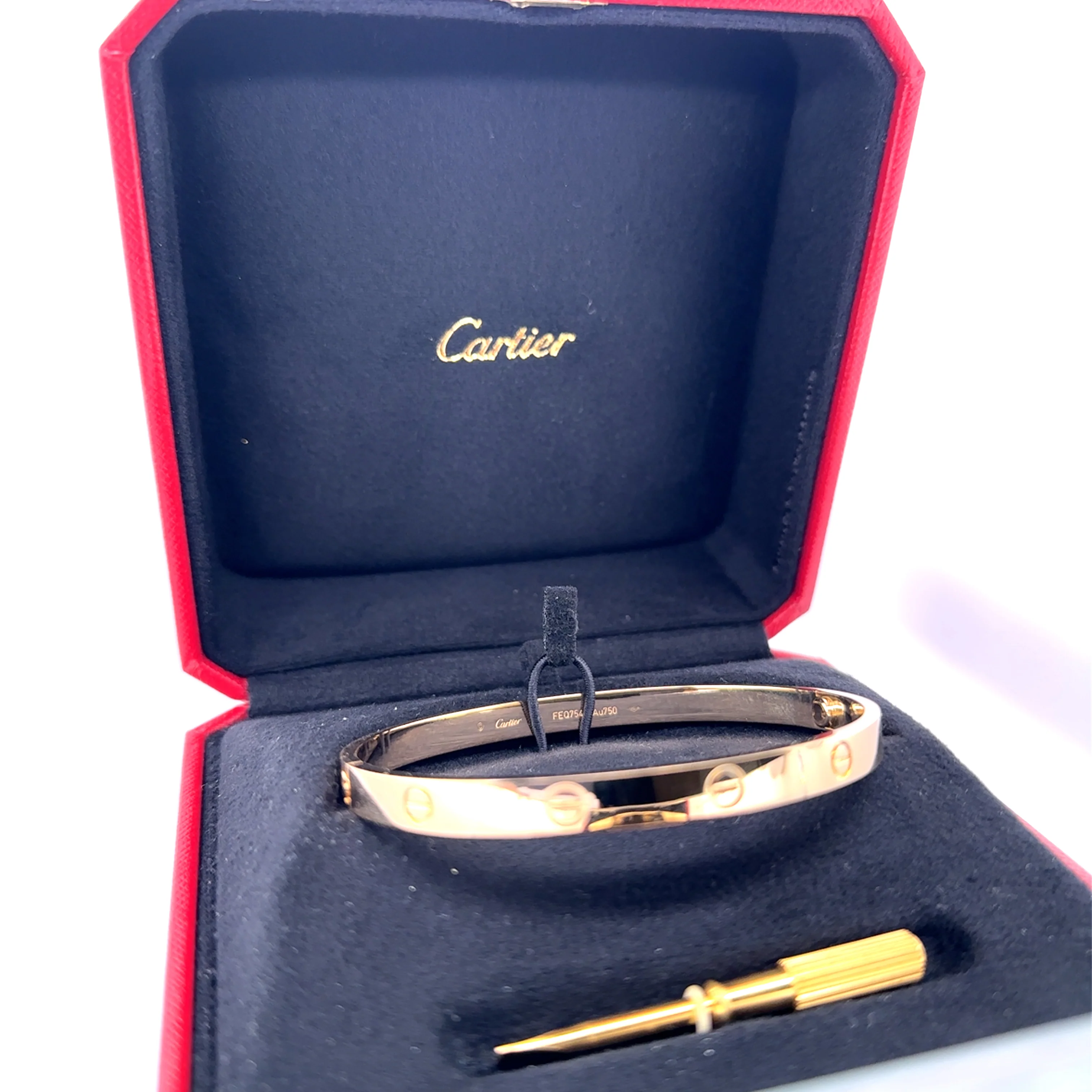 Cartier 18ct Yellow Gold Love Bracelet Classic Model 41g - Image 9