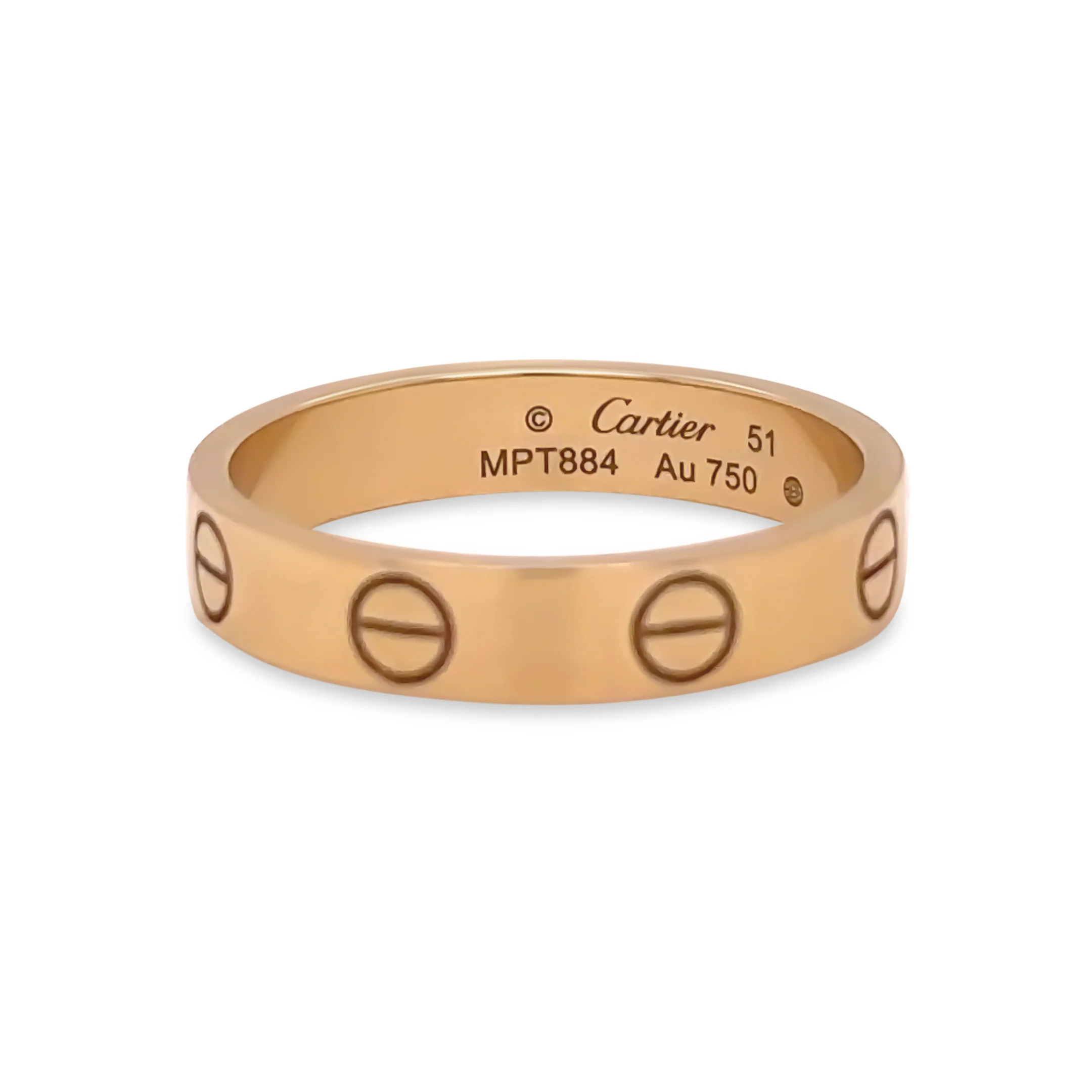 Cartier 18ct Yellow Gold Love Wedding Band 3.19g - Image 2