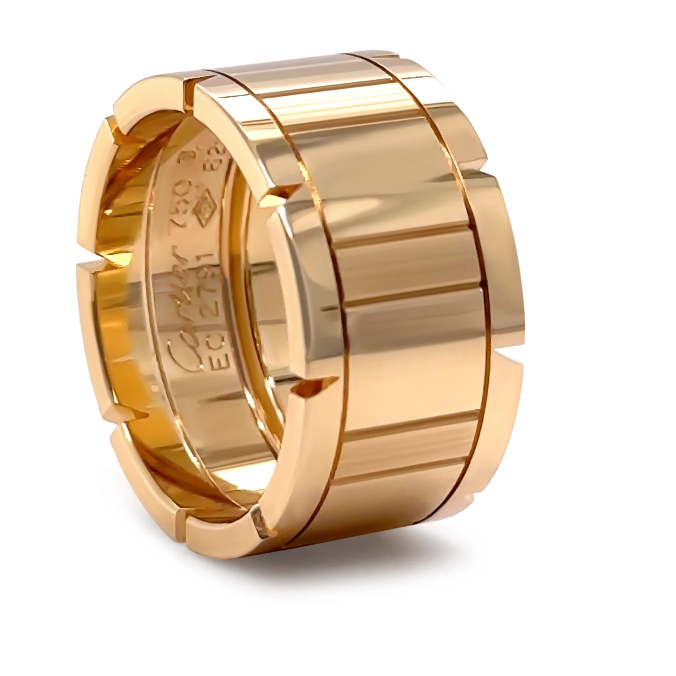 Cartier 18ct Yellow Gold Tank Francaise Men's Ring 16.61g - Image 5