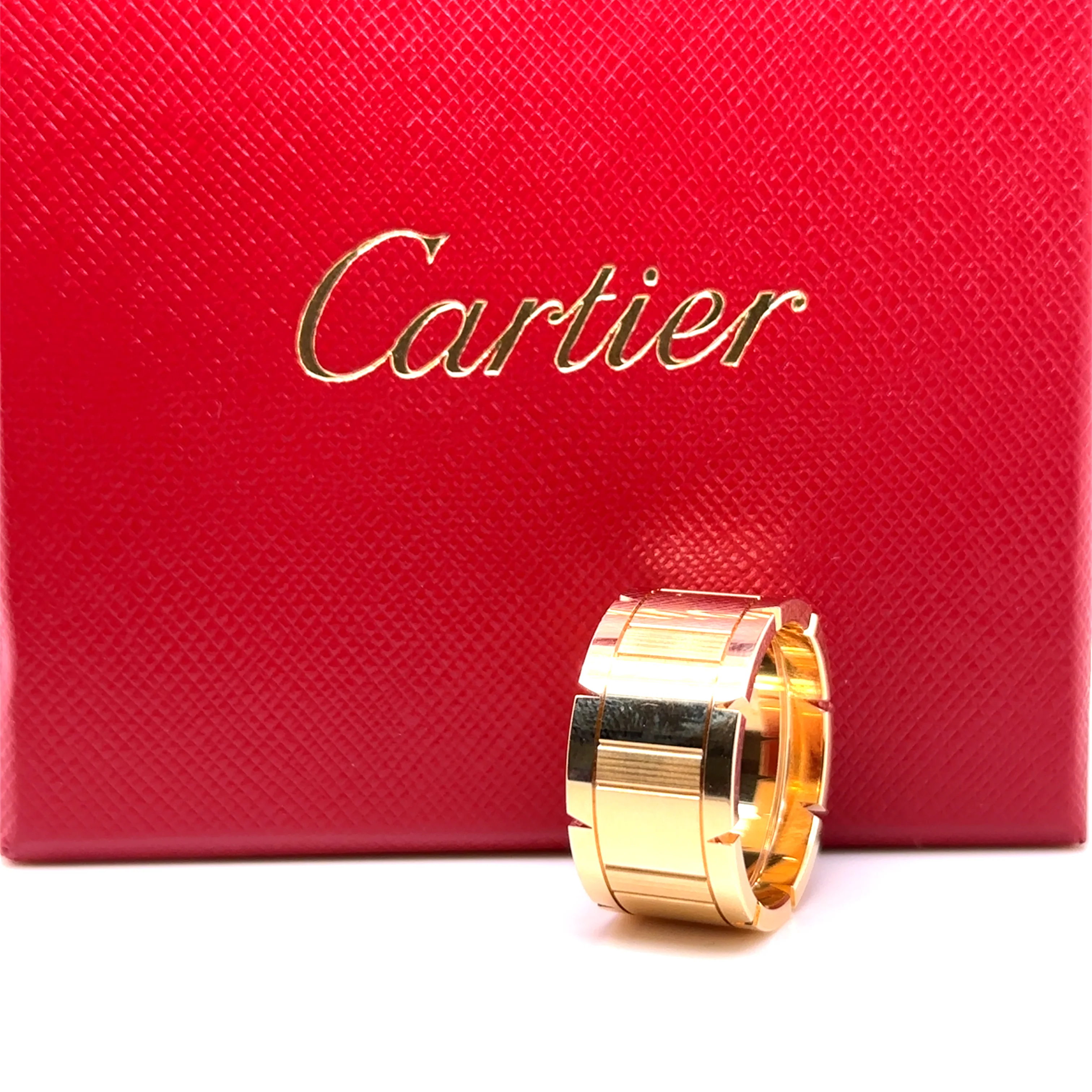 Cartier 18ct Yellow Gold Tank Francaise Men's Ring 16.61g - Image 8