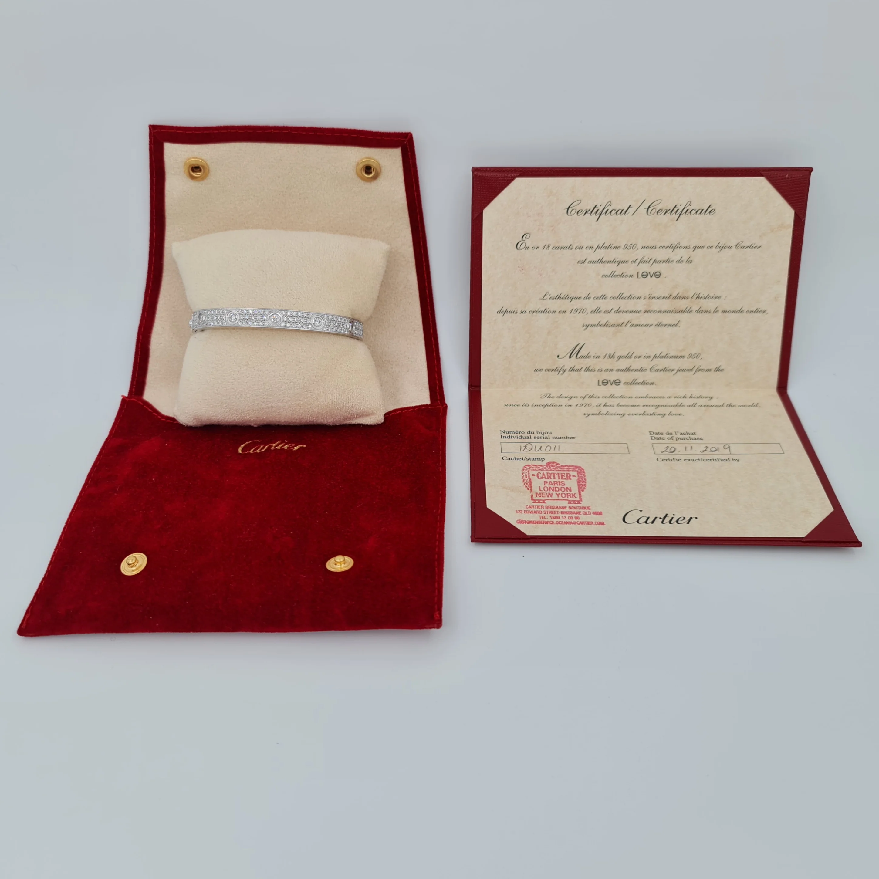 Cartier Love Bracelet 3.70ct - Image 14