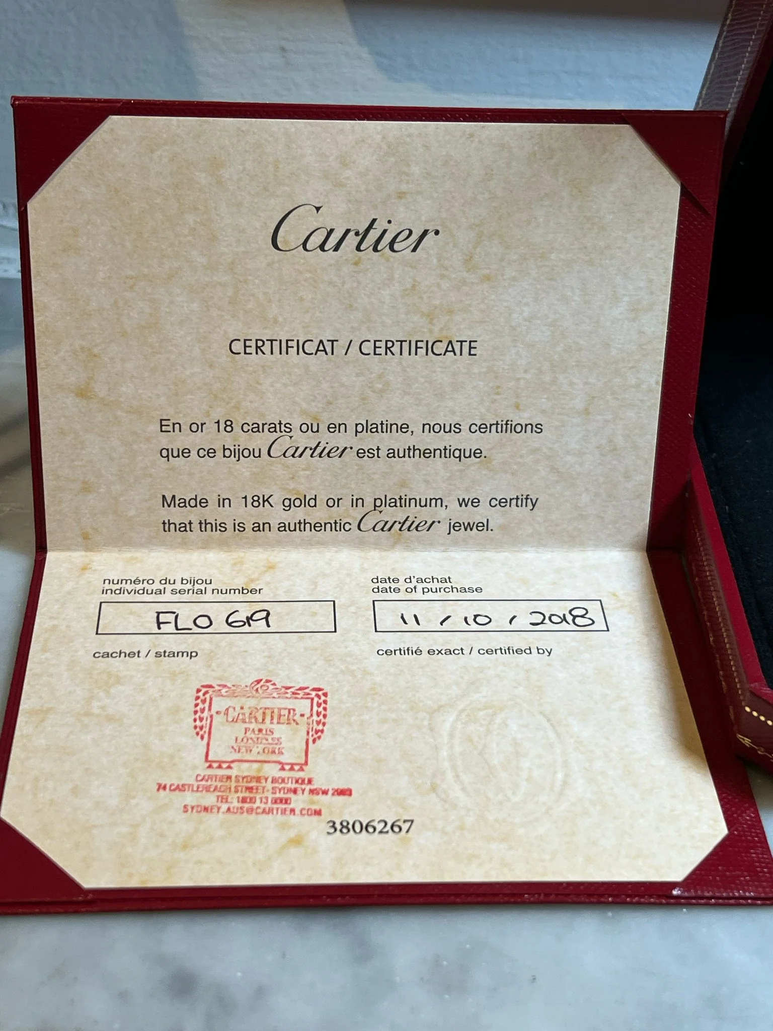 Cartier d’Amour 18ct White Gold XS Diamond Necklace 0.09ct - Image 7