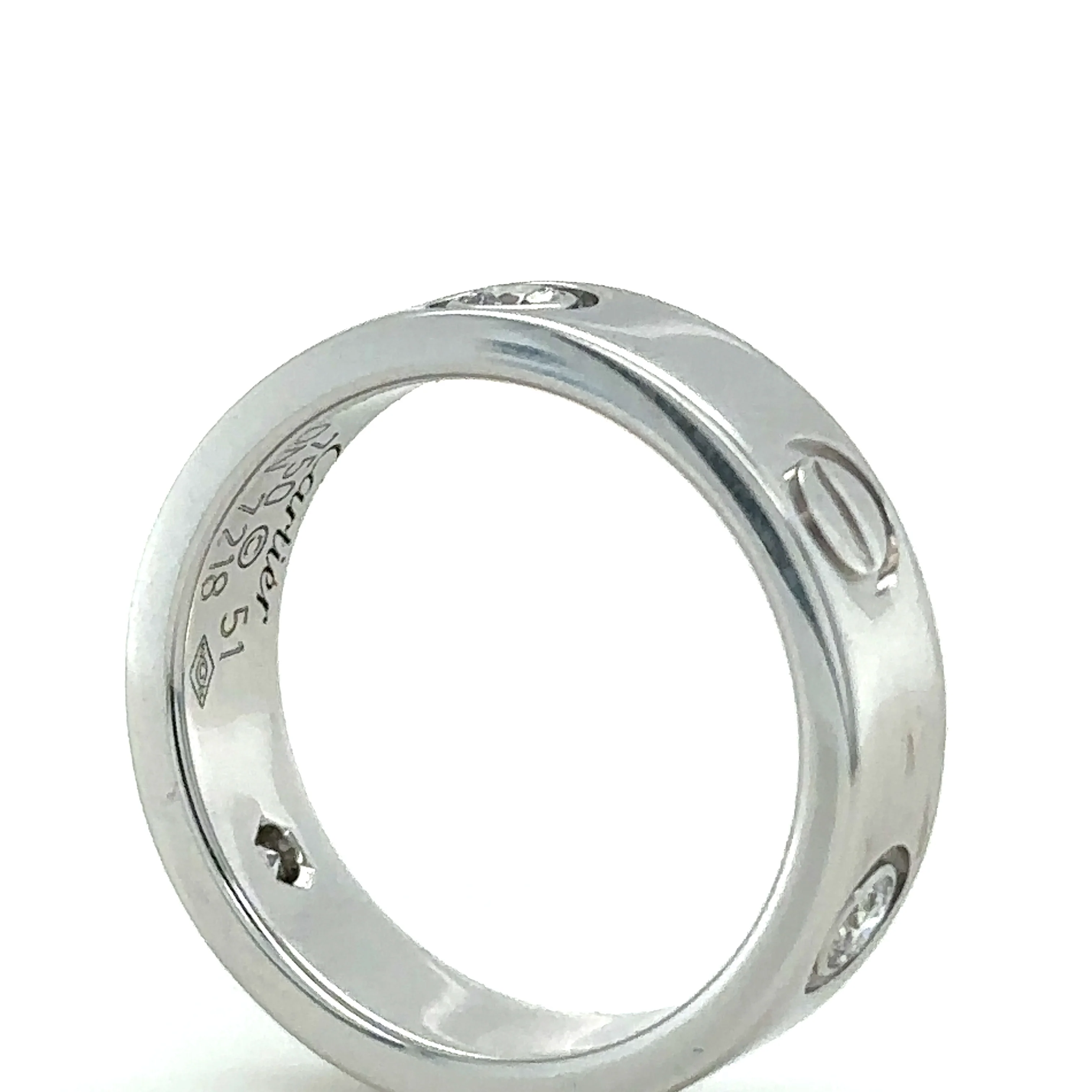 Cartier Love Ring with 3 Diamonds 0.25ct - Image 10