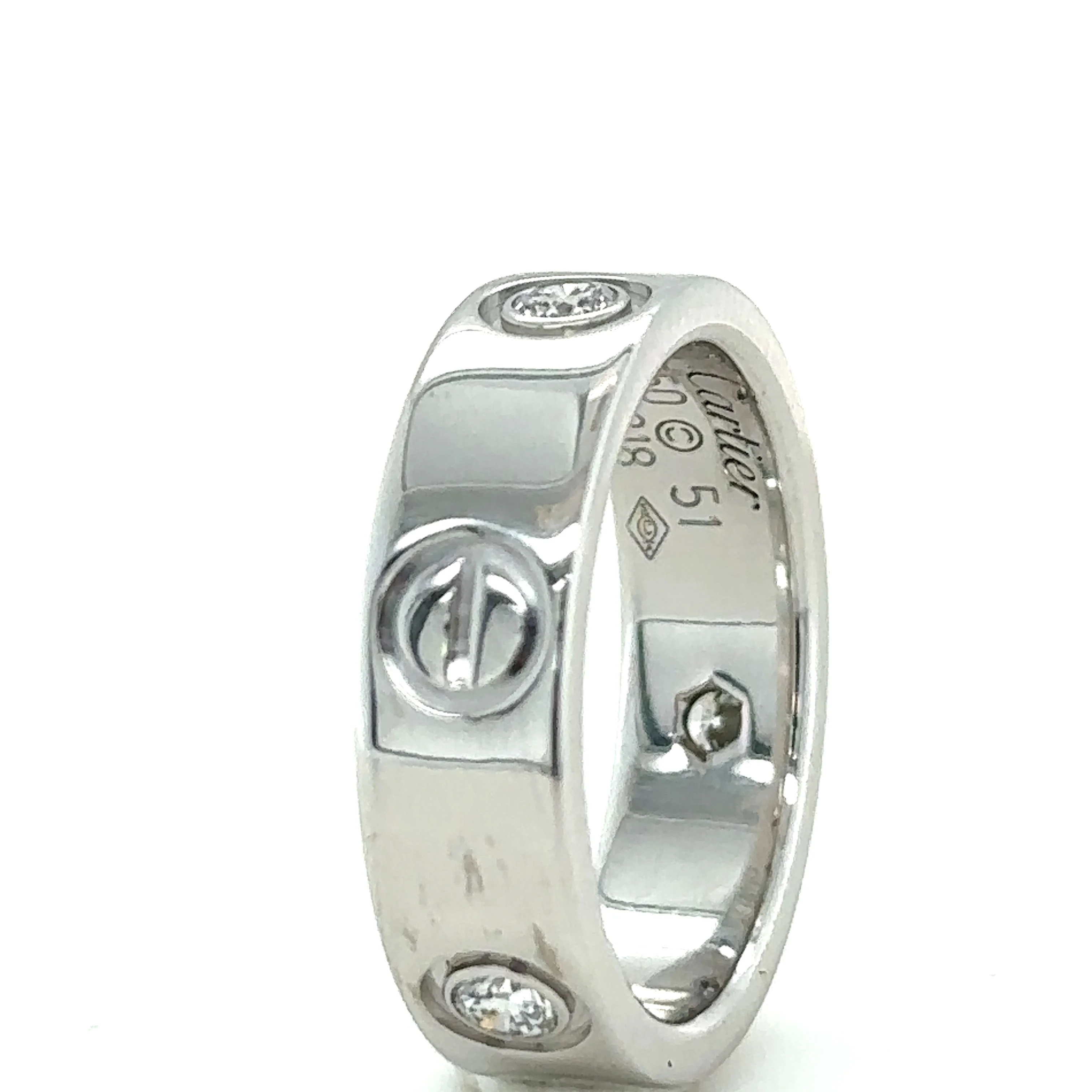 Cartier Love Ring with 3 Diamonds 0.25ct - Image 8