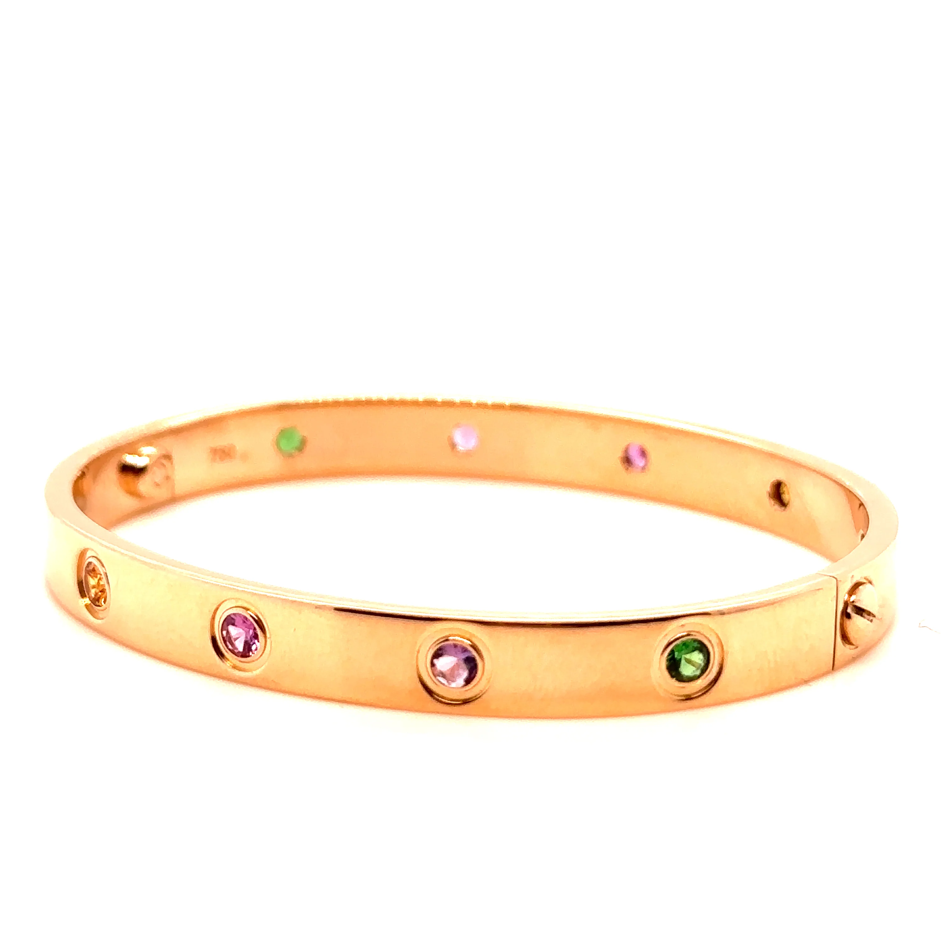 Cartier Pink Gold and Gem Set Bangle, 'Love' - Image 2