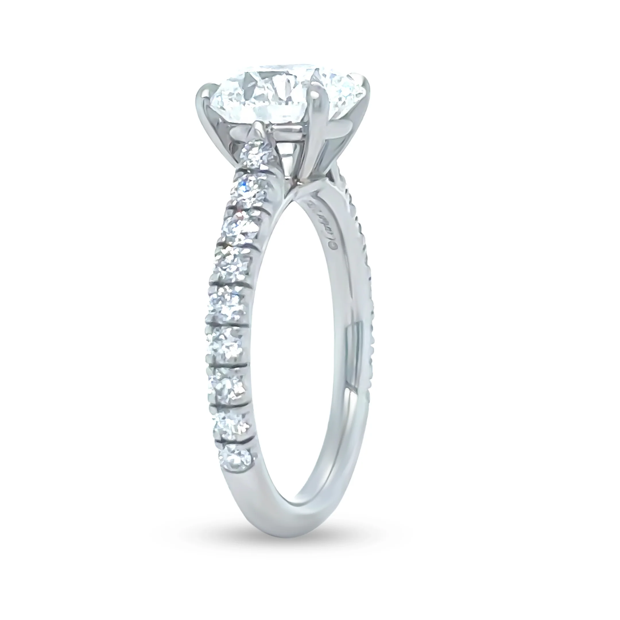 Cartier Platinum Diamond Engagement Ring 3.43ct 5.5g - Image 10