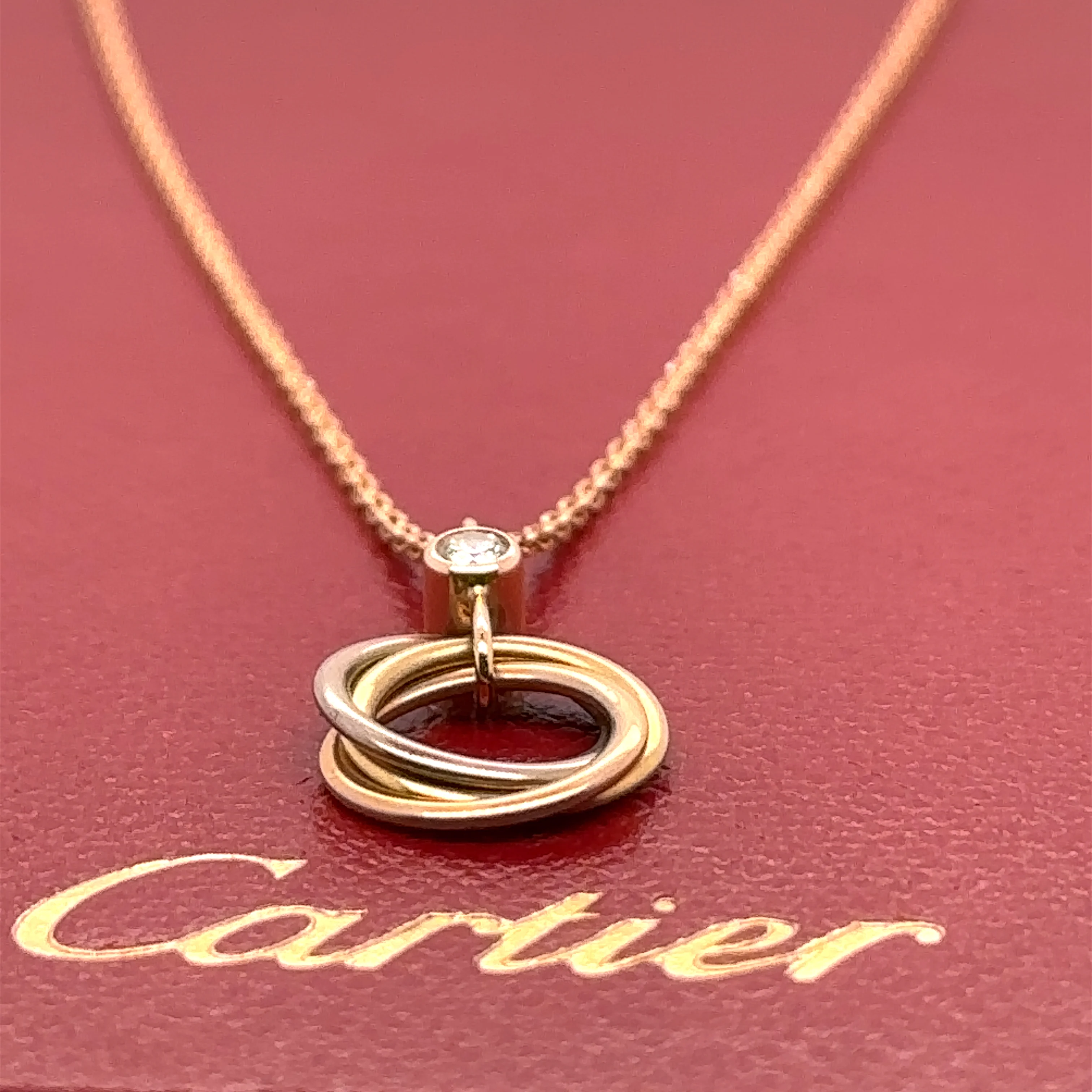 Cartier Trinity Necklace .04ct - Image 4