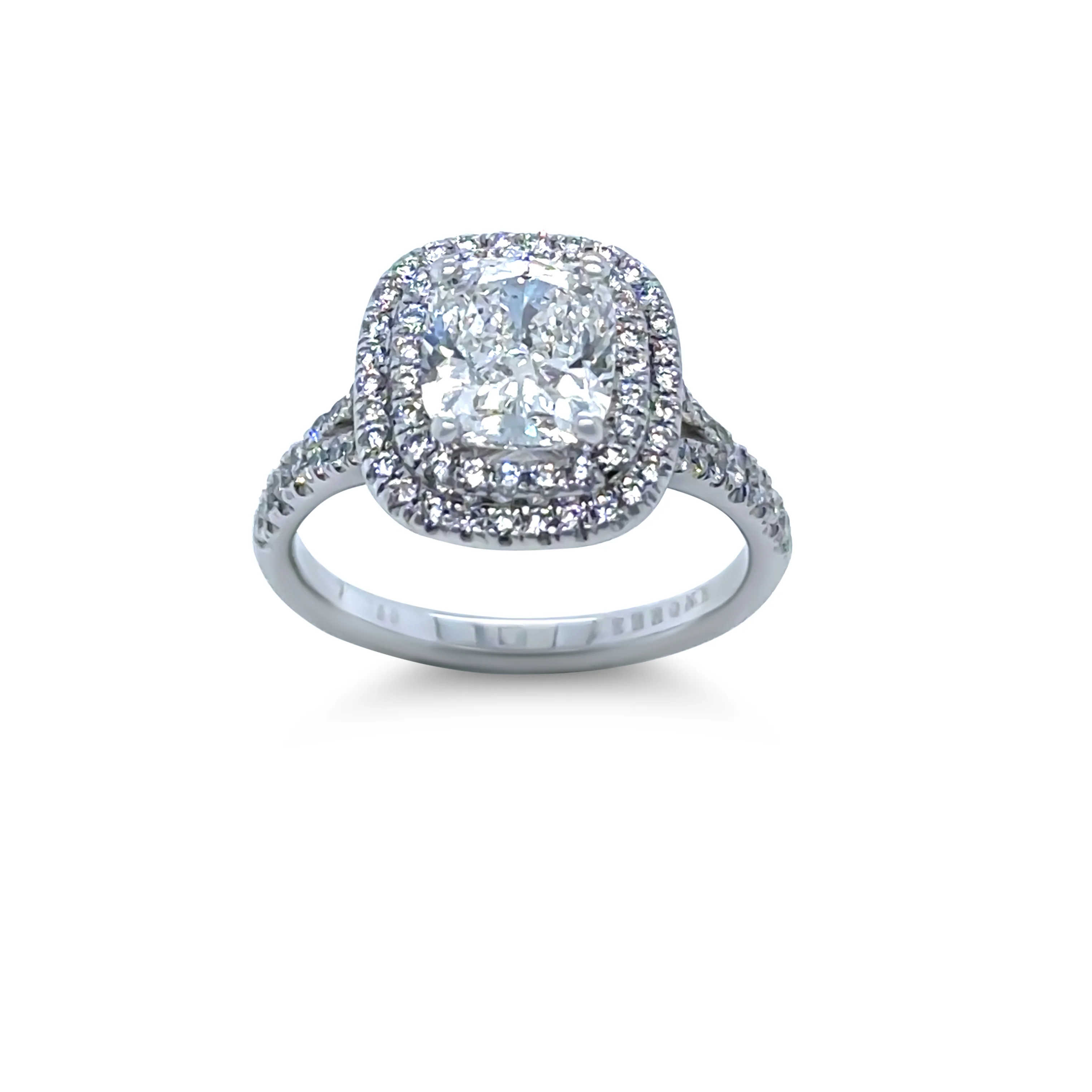 Cerrone 18ct White Gold Double Halo Cushion Cut Diamond Ring 2.27ct - Image 6