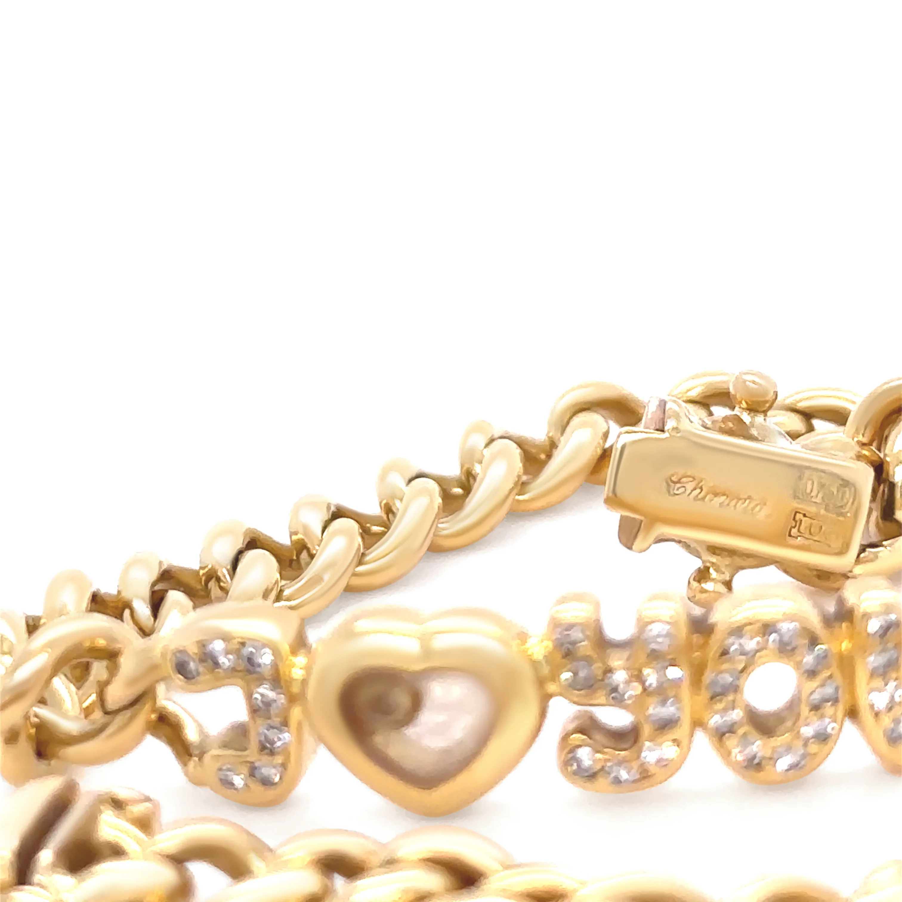 Chopard 18ct Yellow Gold Diamond Bracelet - 26.74g - Image 2