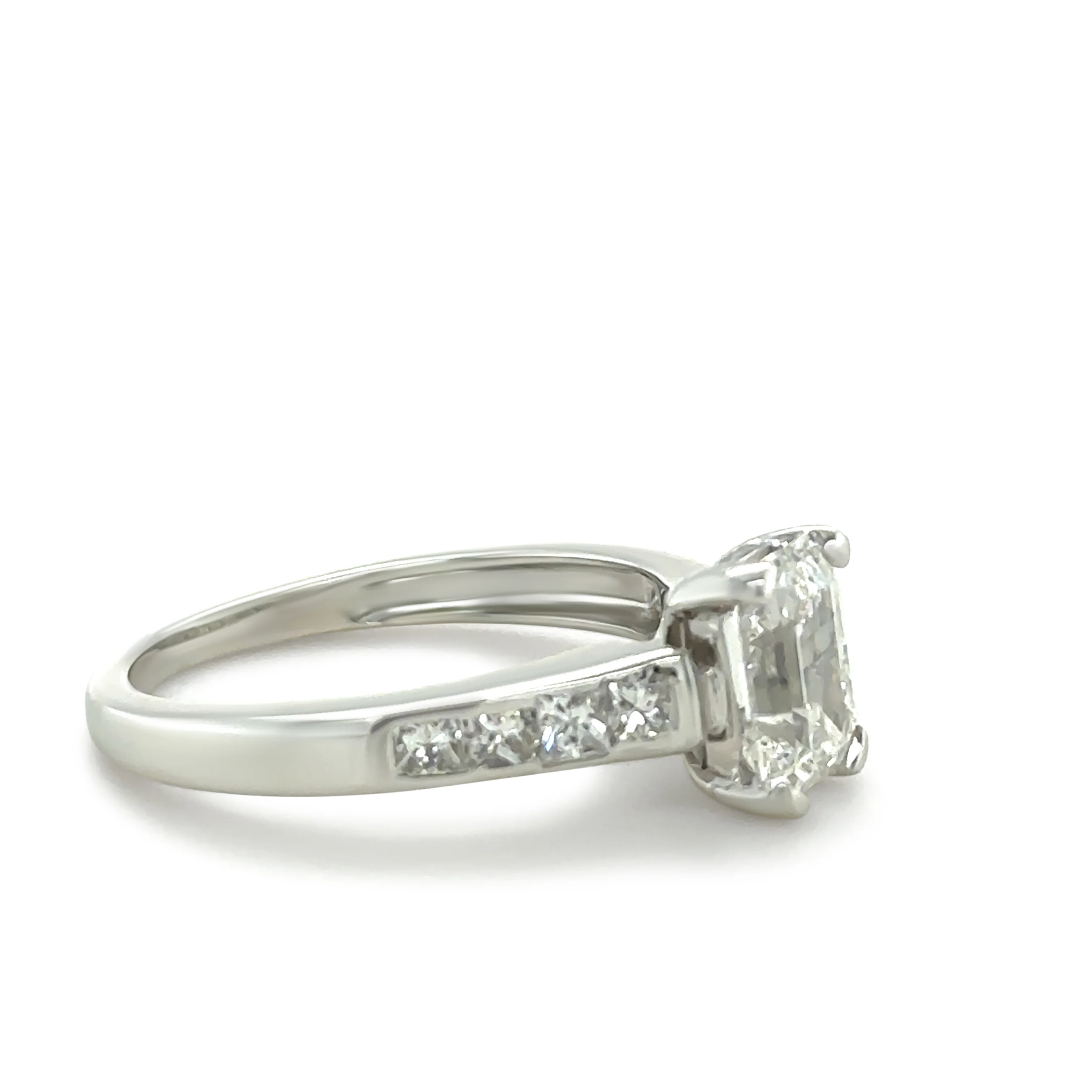 DCLA 18ct White Gold and Platinum Diamond Engagement Ring 1.94ct - Image 4