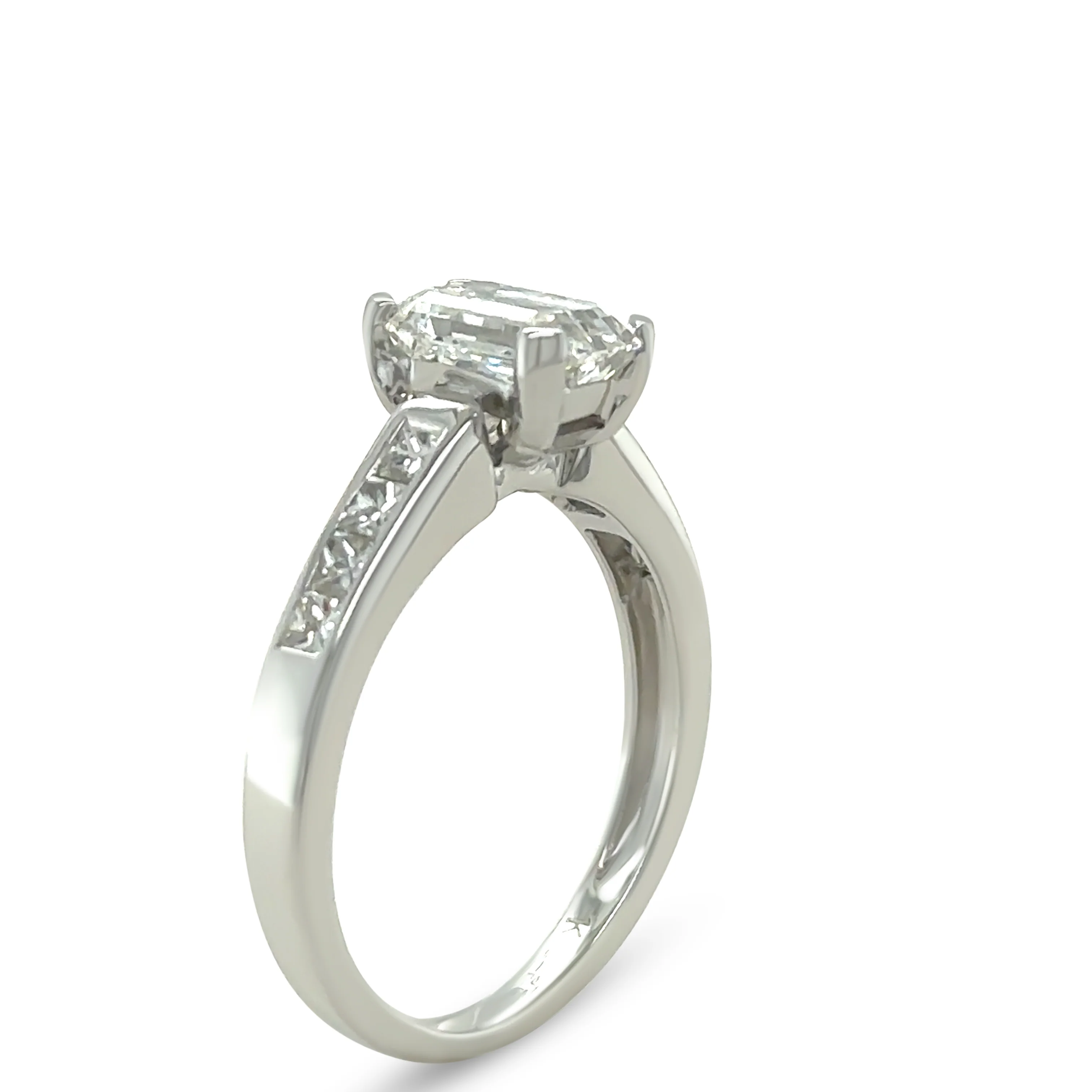 DCLA 18ct White Gold and Platinum Diamond Engagement Ring 1.94ct - Image 8