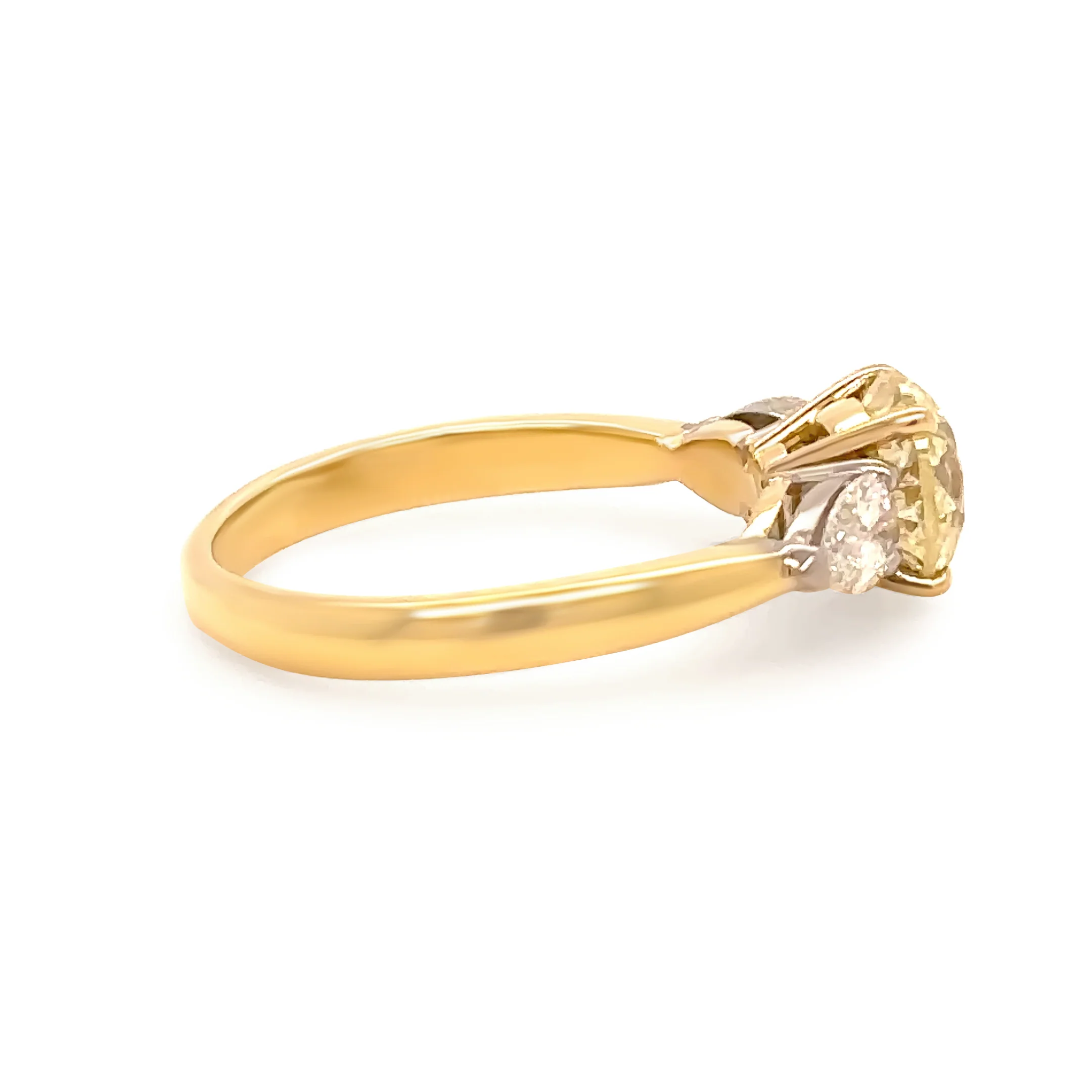 DCLA 18ct Yellow & White Gold Diamond Engagement Ring 1.79ct 3.64g - Image 3