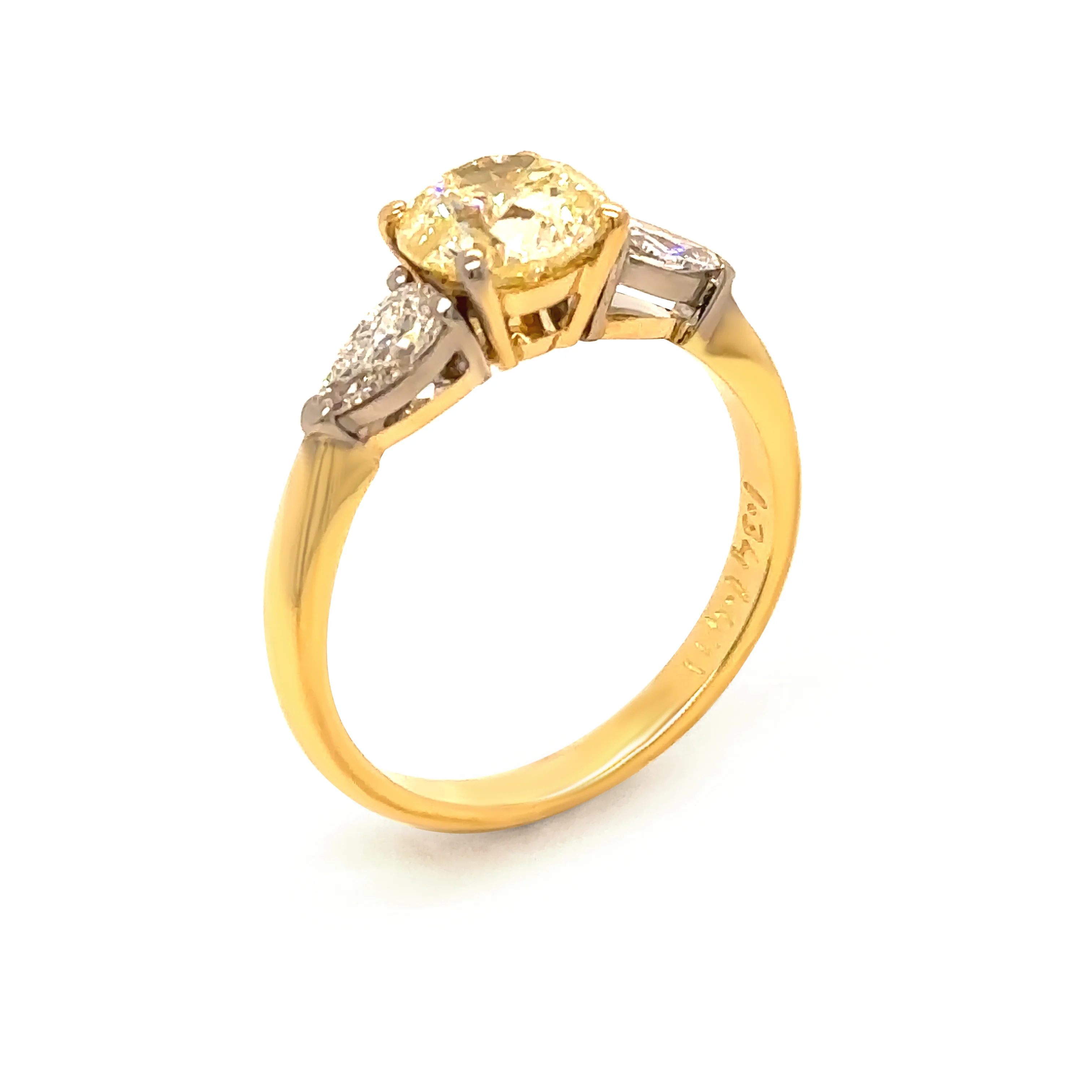 DCLA 18ct Yellow & White Gold Diamond Engagement Ring 1.79ct 3.64g - Image 5