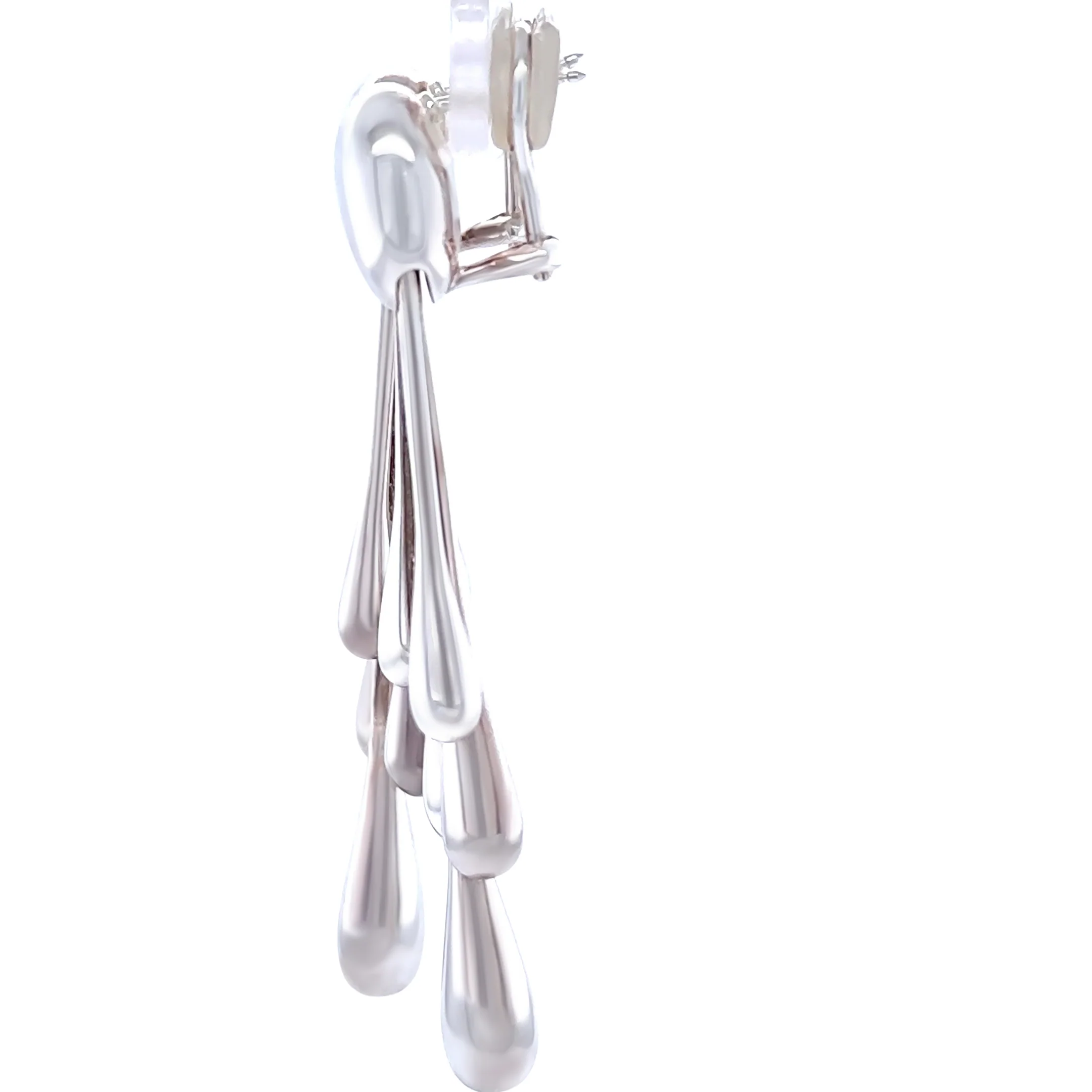 Georg Jensen Sterling Silver Multi-Teardrop Earrings by Astrid Fog - Image 2