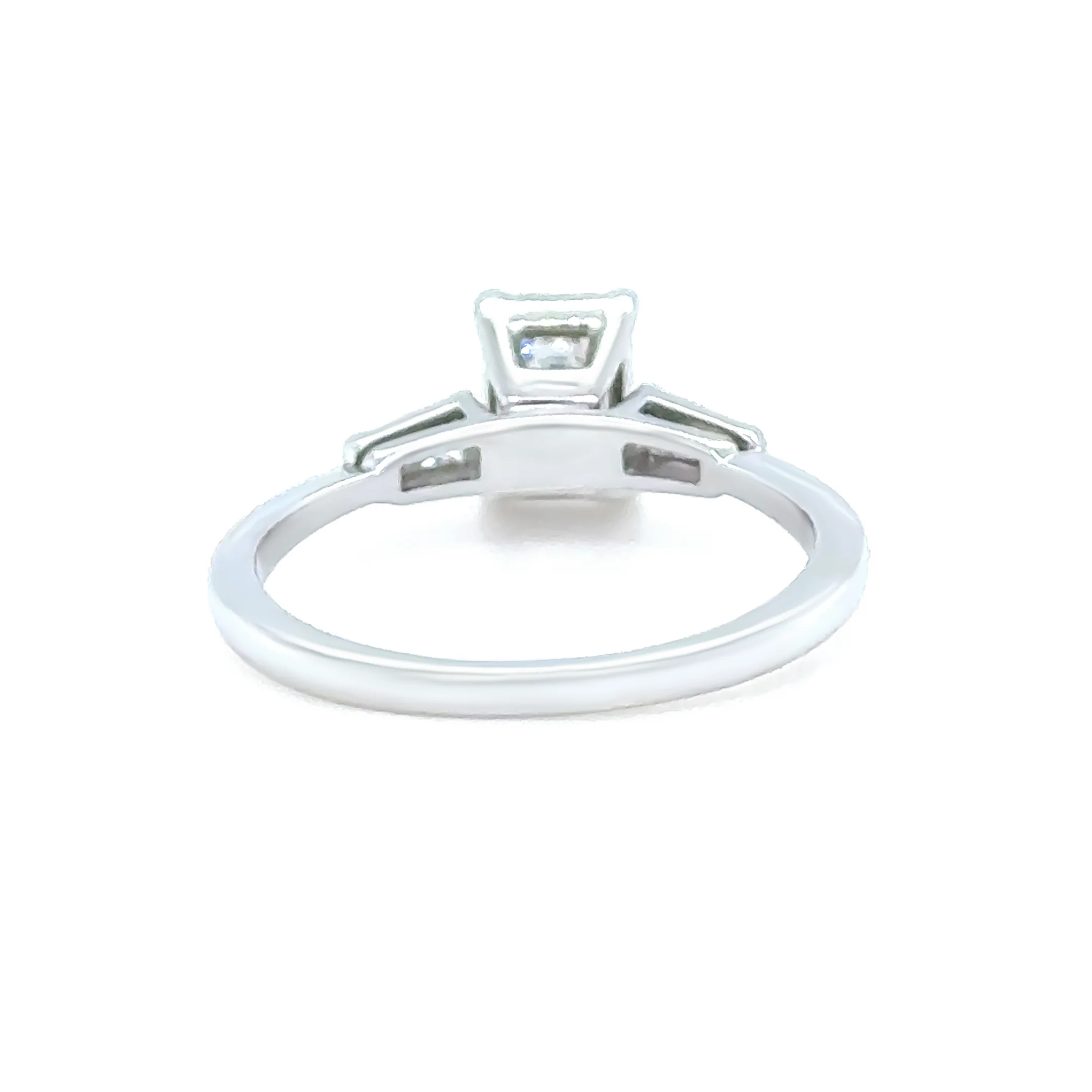 GIA 14ct White Gold Emerald Cut Diamond Ring 1.27ct 2.5g - Image 6